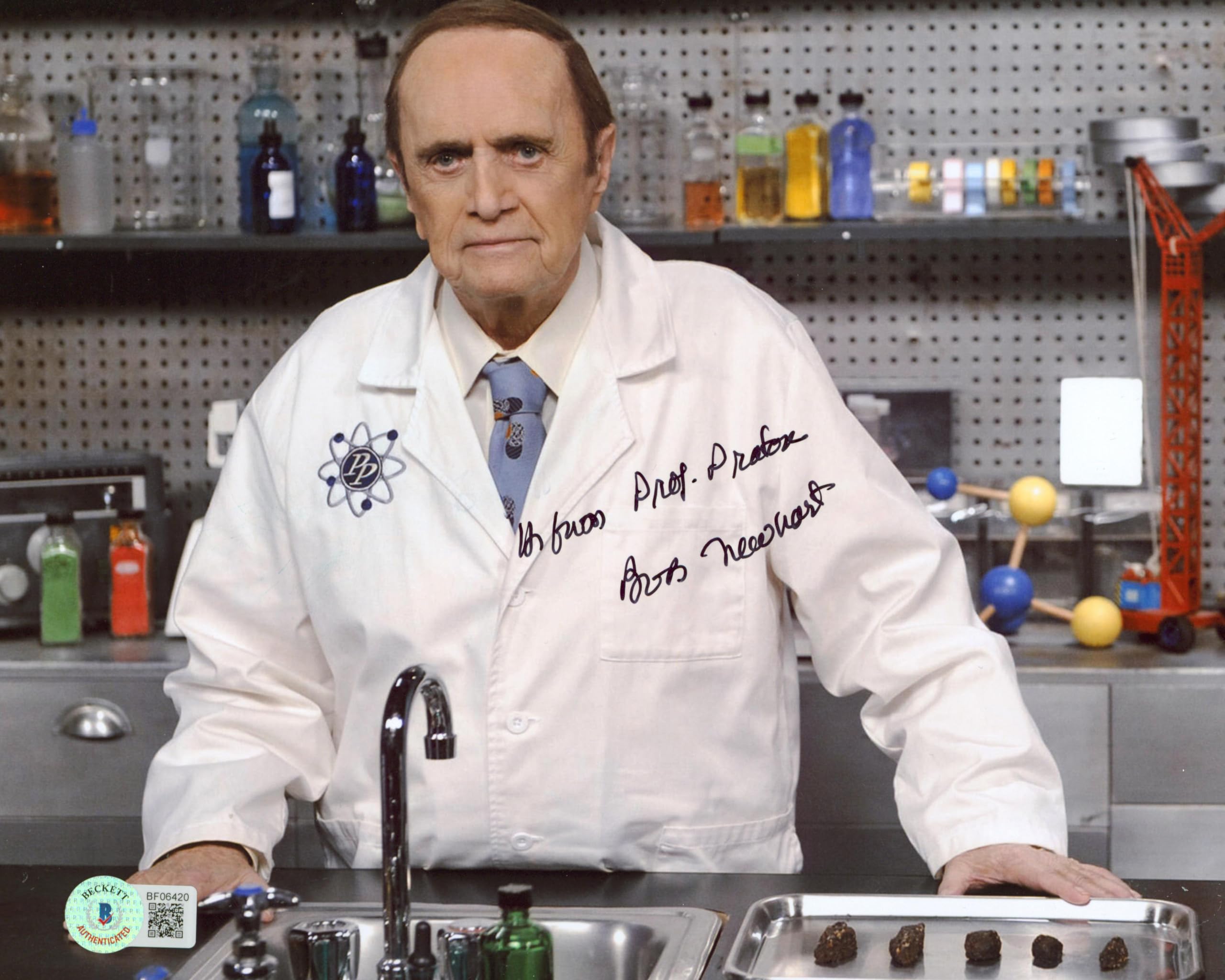 Bob Newhart Big Bang Theory "From Prof. Proton" Signed 8x10 Photo BAS #BF06420