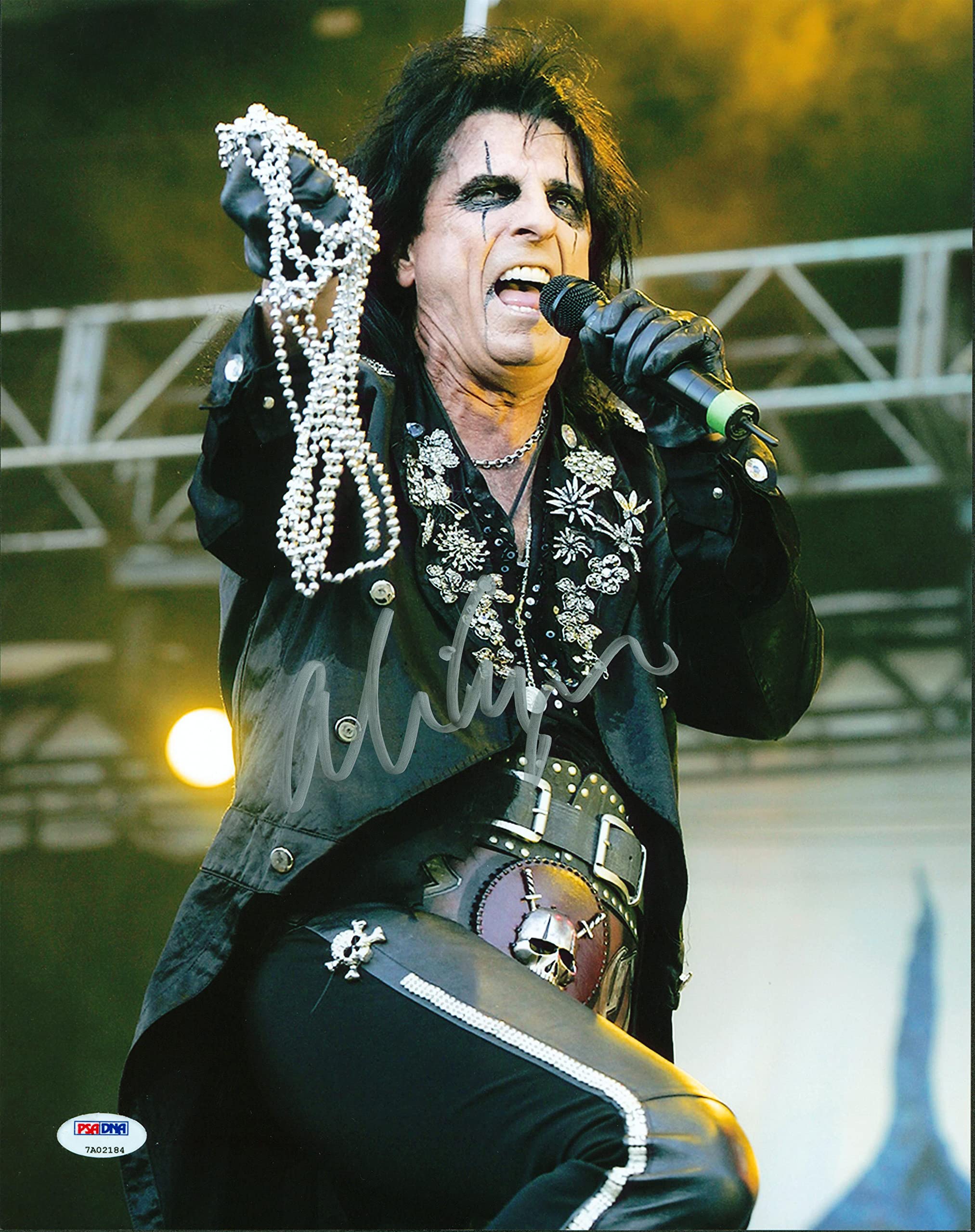 Alice Cooper Authentic Signed 11x14 Photo Autographed PSA/DNA #7A02184