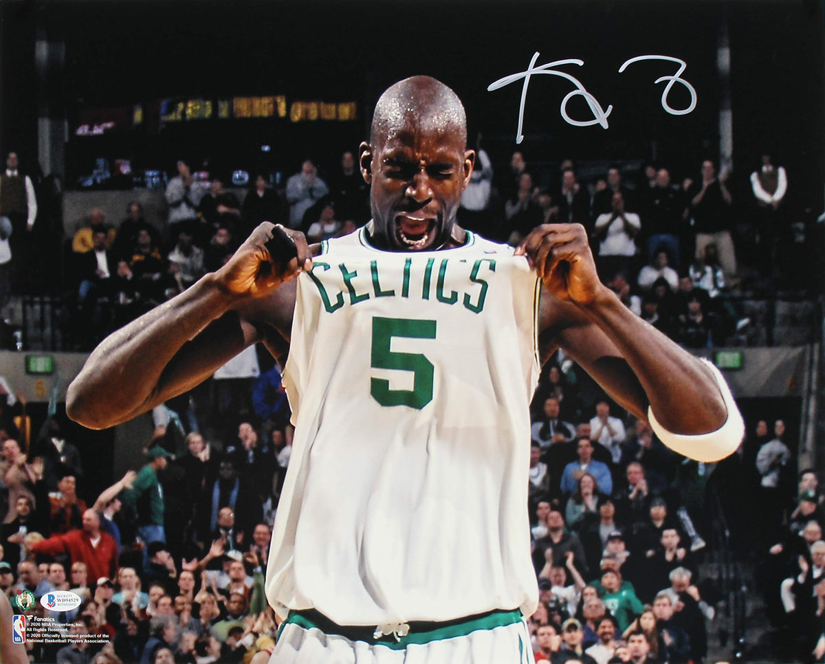 Celtics Kevin Garnett Authentic Signed 16x20 Horizontal Photo BAS Witnessed