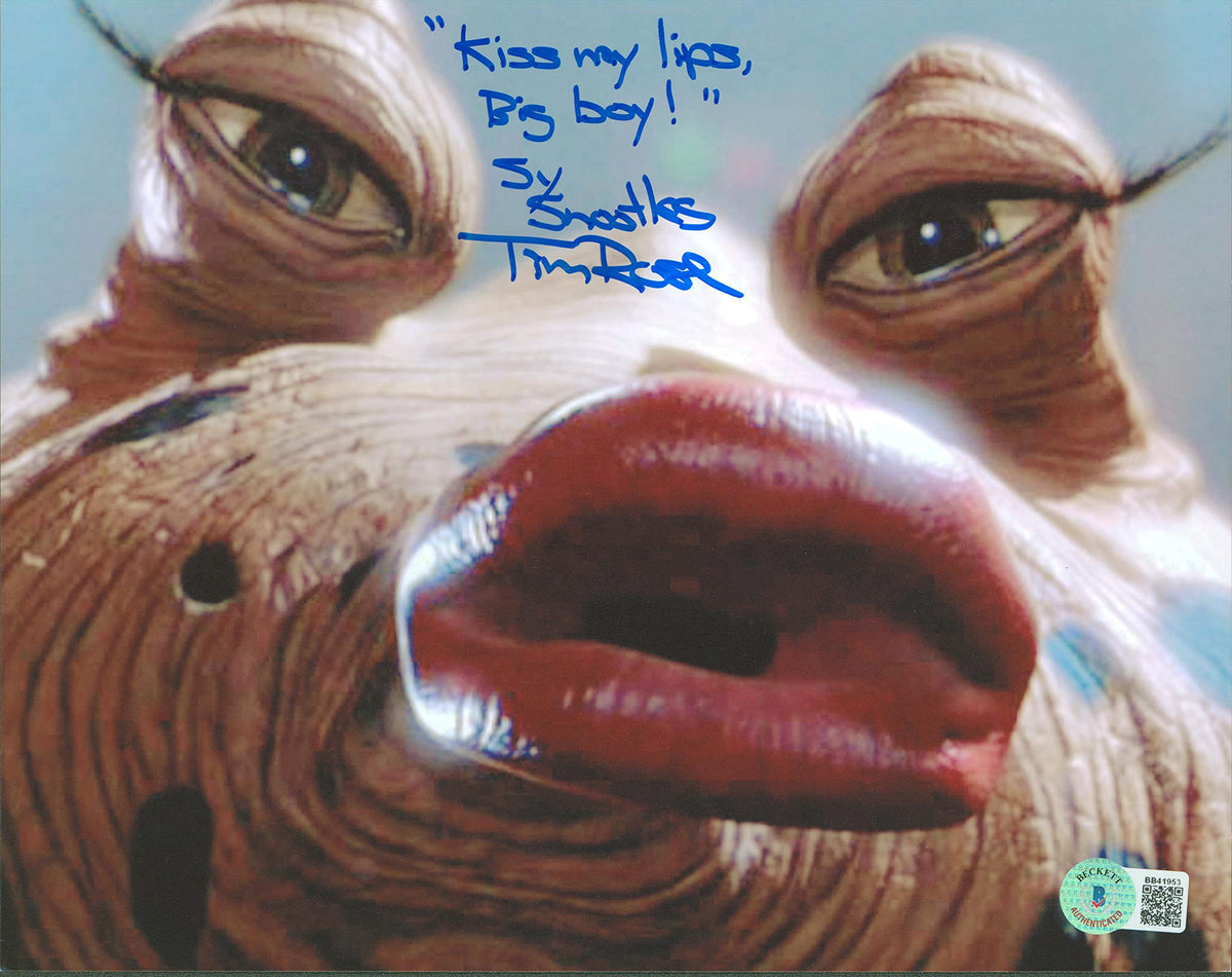 Tim Rose Star Wars "Kiss My Lips, Big Boy! Sy Snootles" Signed 8x10 Photo BAS