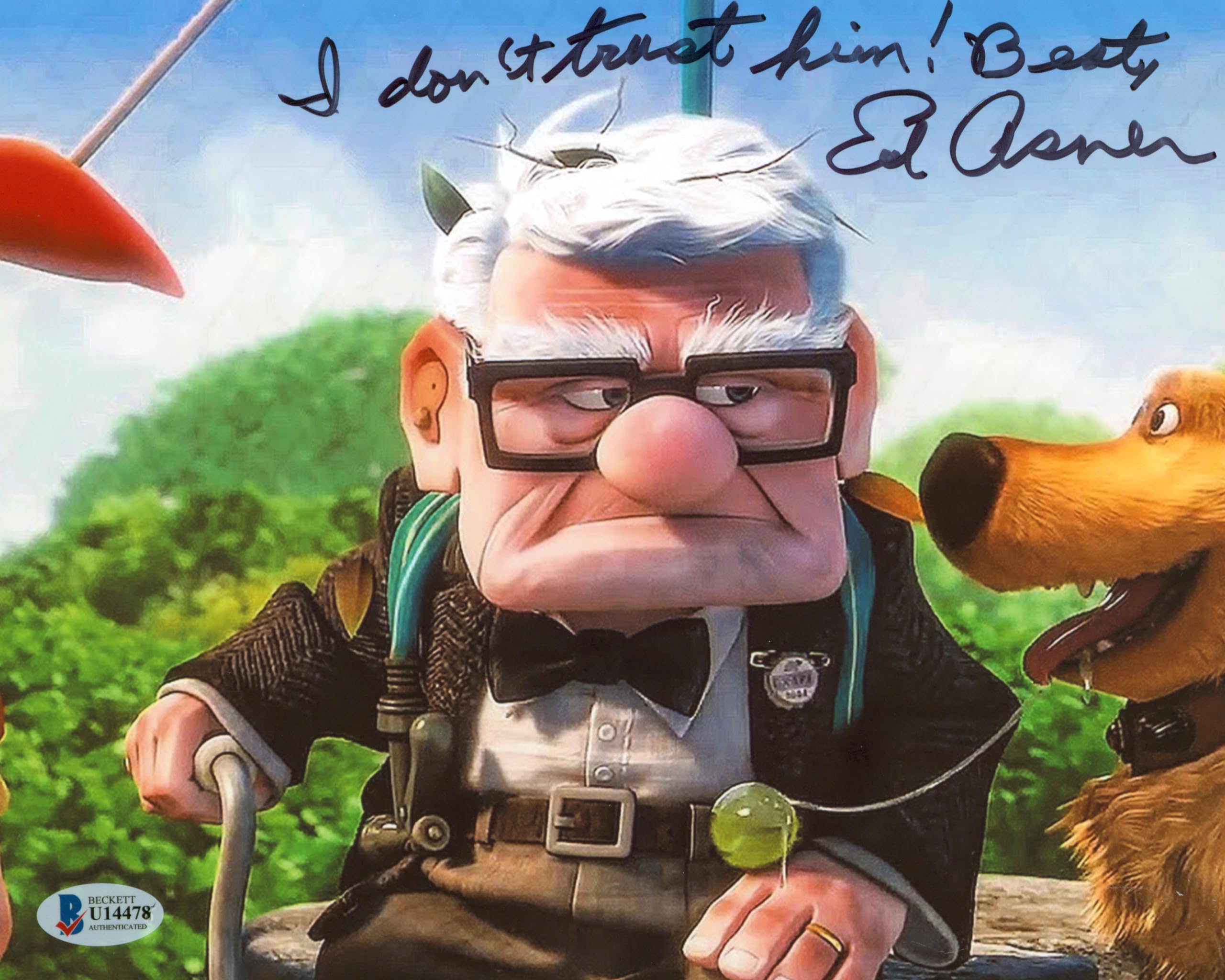 Ed Asner Up "I Don't Trust Him!" Authentic Signed 8x10 Photo BAS #U14478