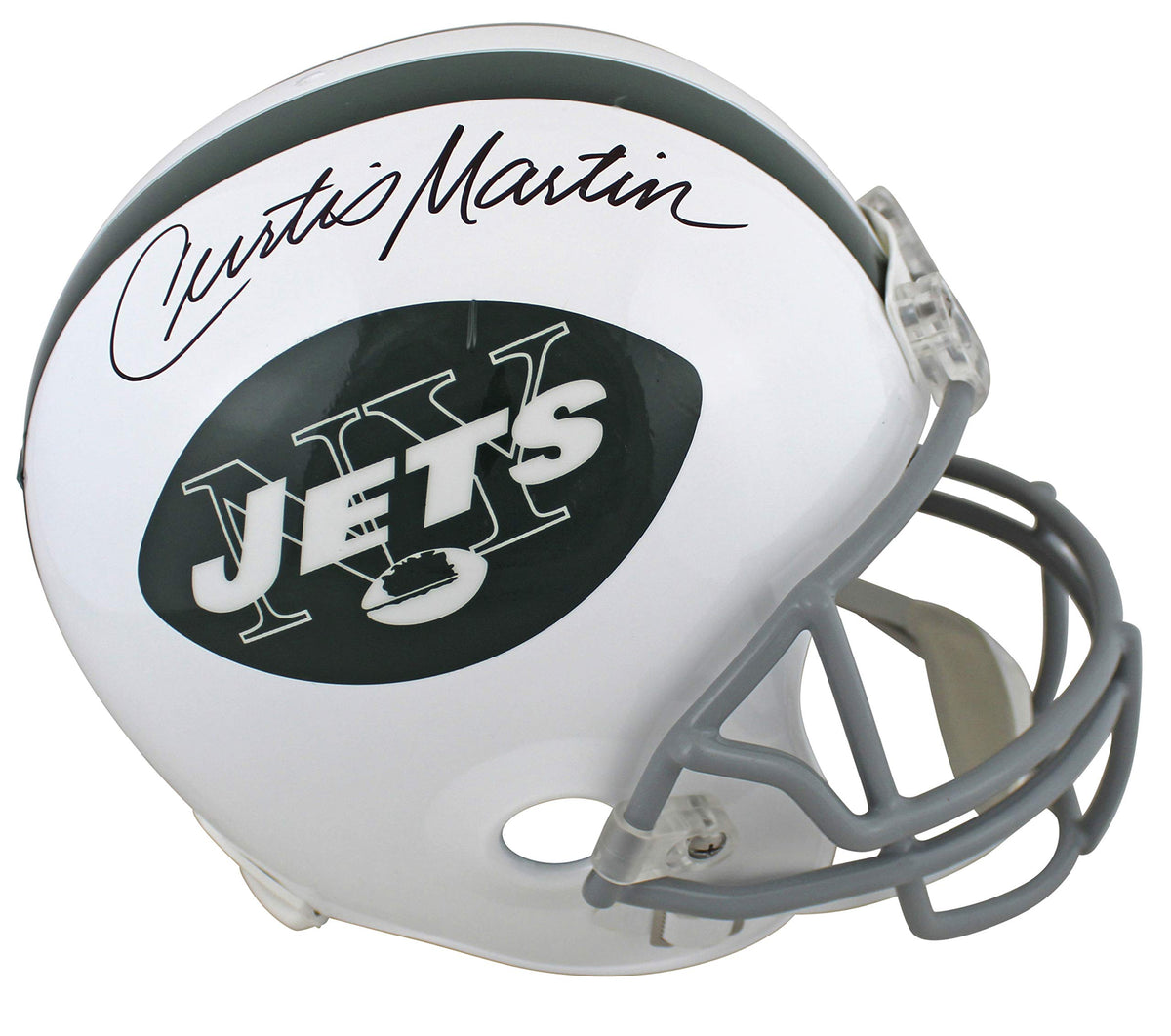 Jets Curtis Martin Authentic Signed Full Size Rep Helmet PSA/DNA Itp