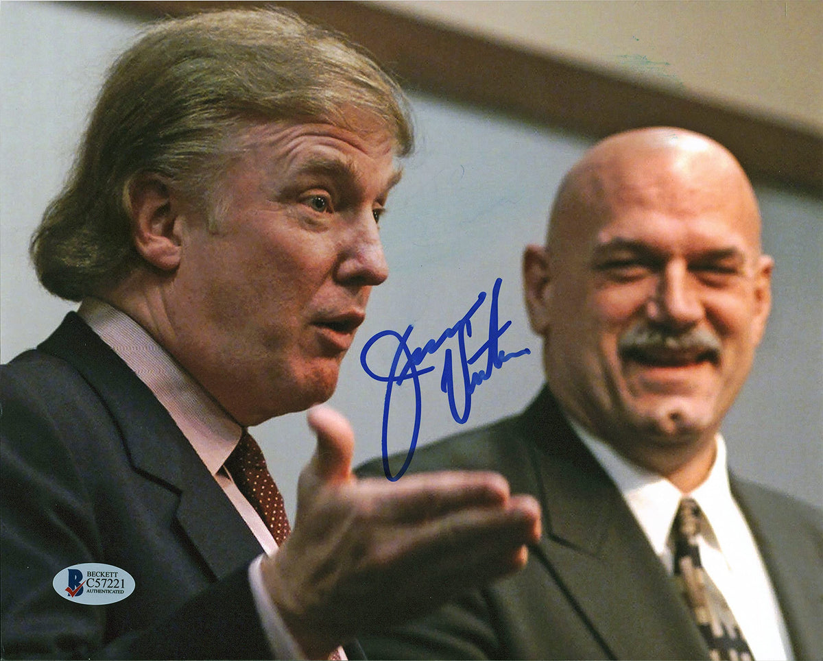 Jesse "The Body" Ventura Authentic Signed 8x10 Photo w/ Donald Trump BAS #C57221