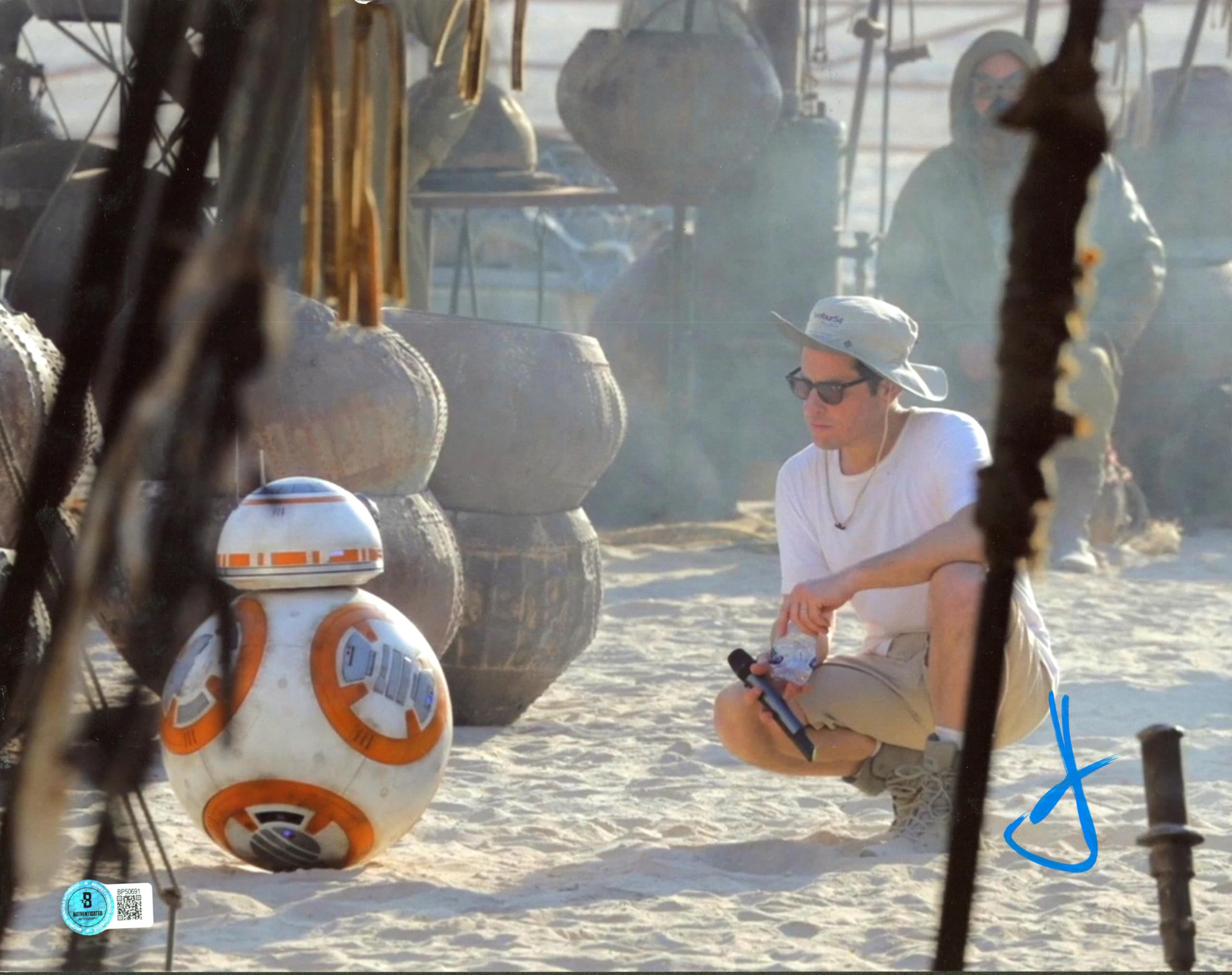 J.J. Abrams Star Wars The Force Awakens Signed 11x14 Photo BAS #BP50691