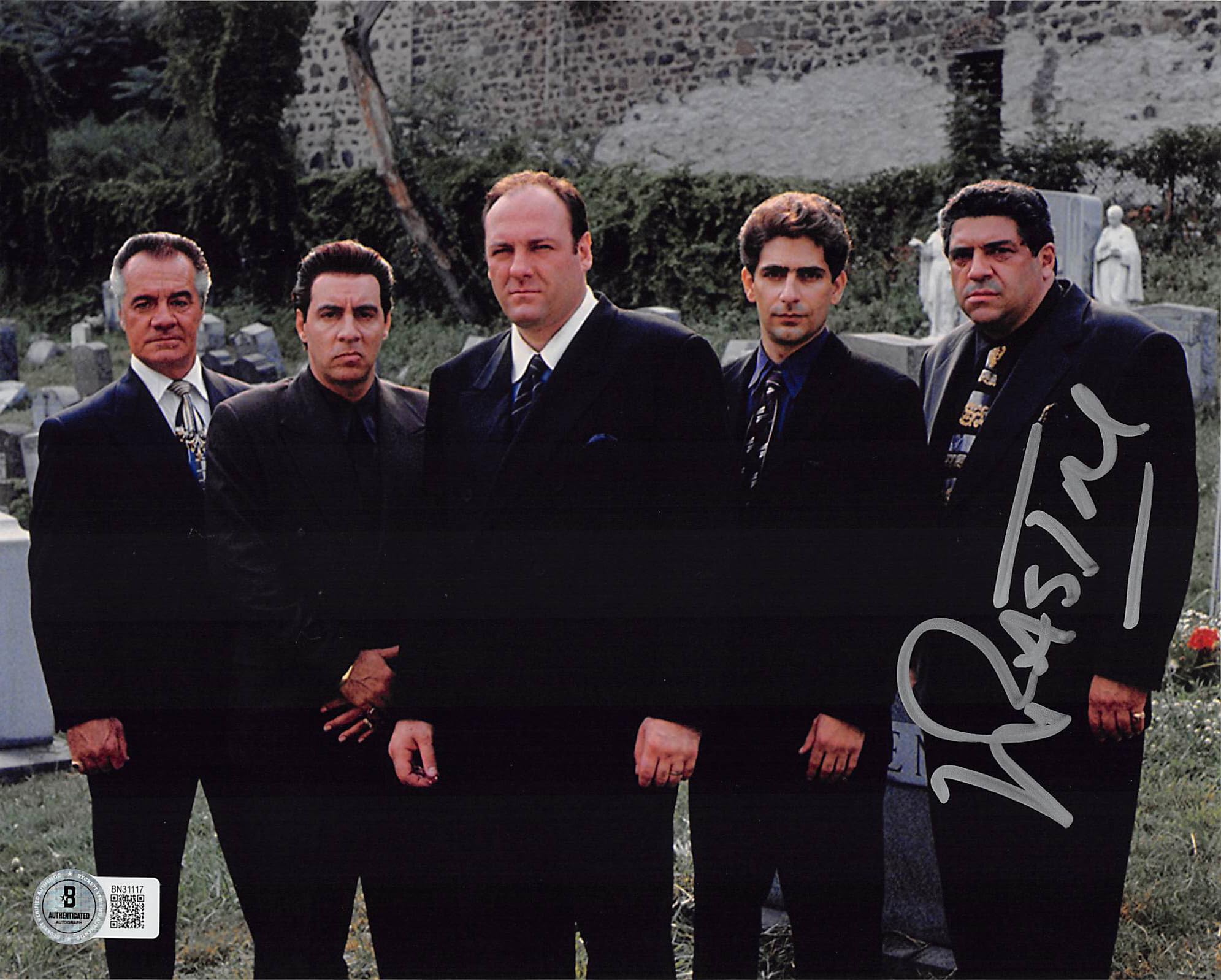Vincent Pastore The Sopranos Authentic Signed 8x10 Horizontal Photo BAS 6