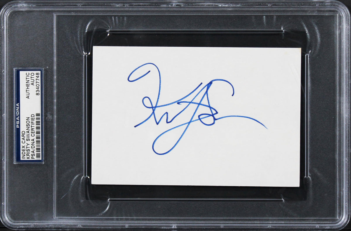 Kristy Swanson Authentic Signed 4x6 Index Card Autographed PSA/DNA Slabbed 2