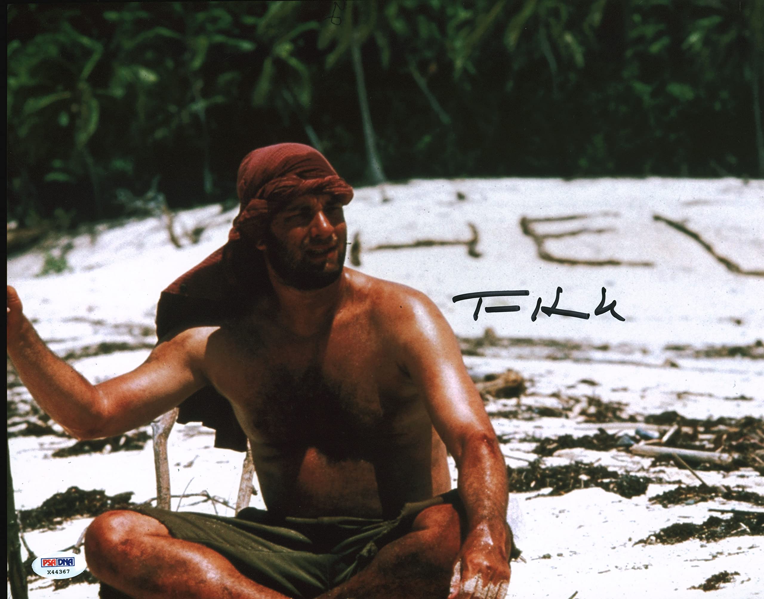 Tom Hanks Cast Away Authentic Signed 11x14 Photo Autographed PSA/DNA #X44367