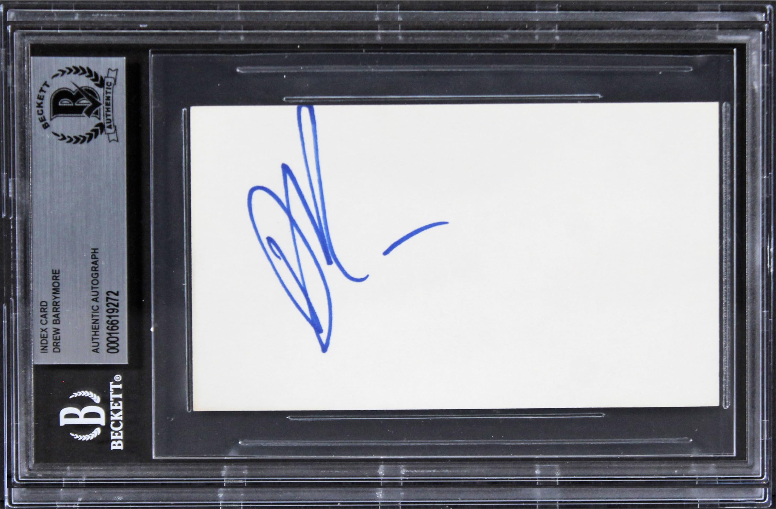 Joseph Wapner The People's Court Authentic Signed 3x5 Index Card BAS Slabbed
