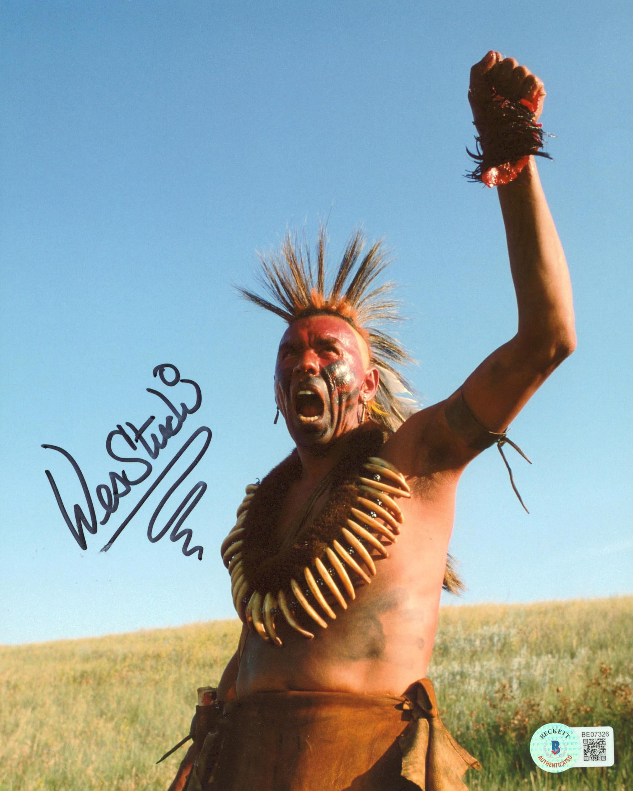 Wes Studi Dances with Wolves Authentic Signed 8x10 Photo BAS #BE07326