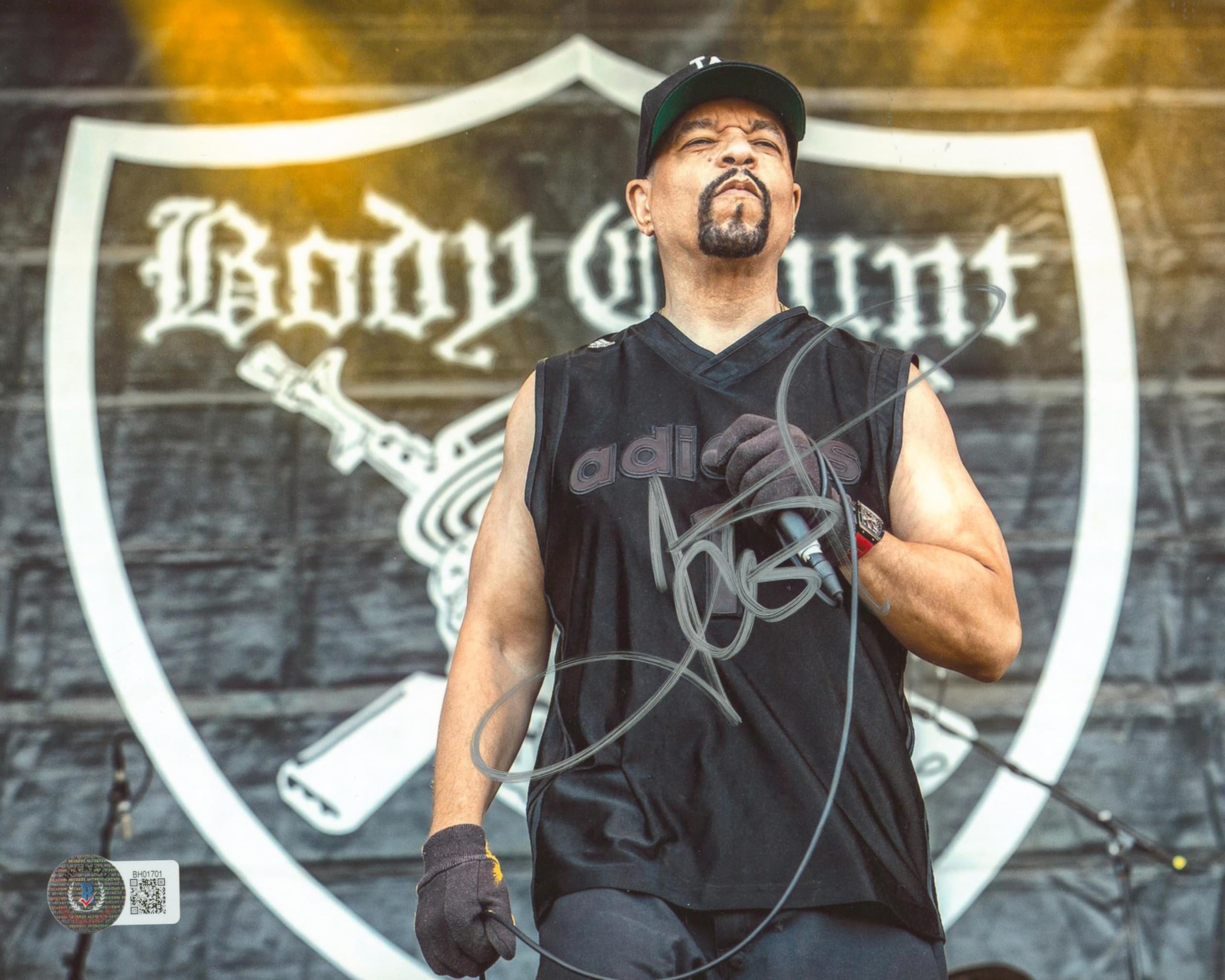 Ice-T Body Count Authentic Signed 8x10 Photo Autographed BAS #BH01701