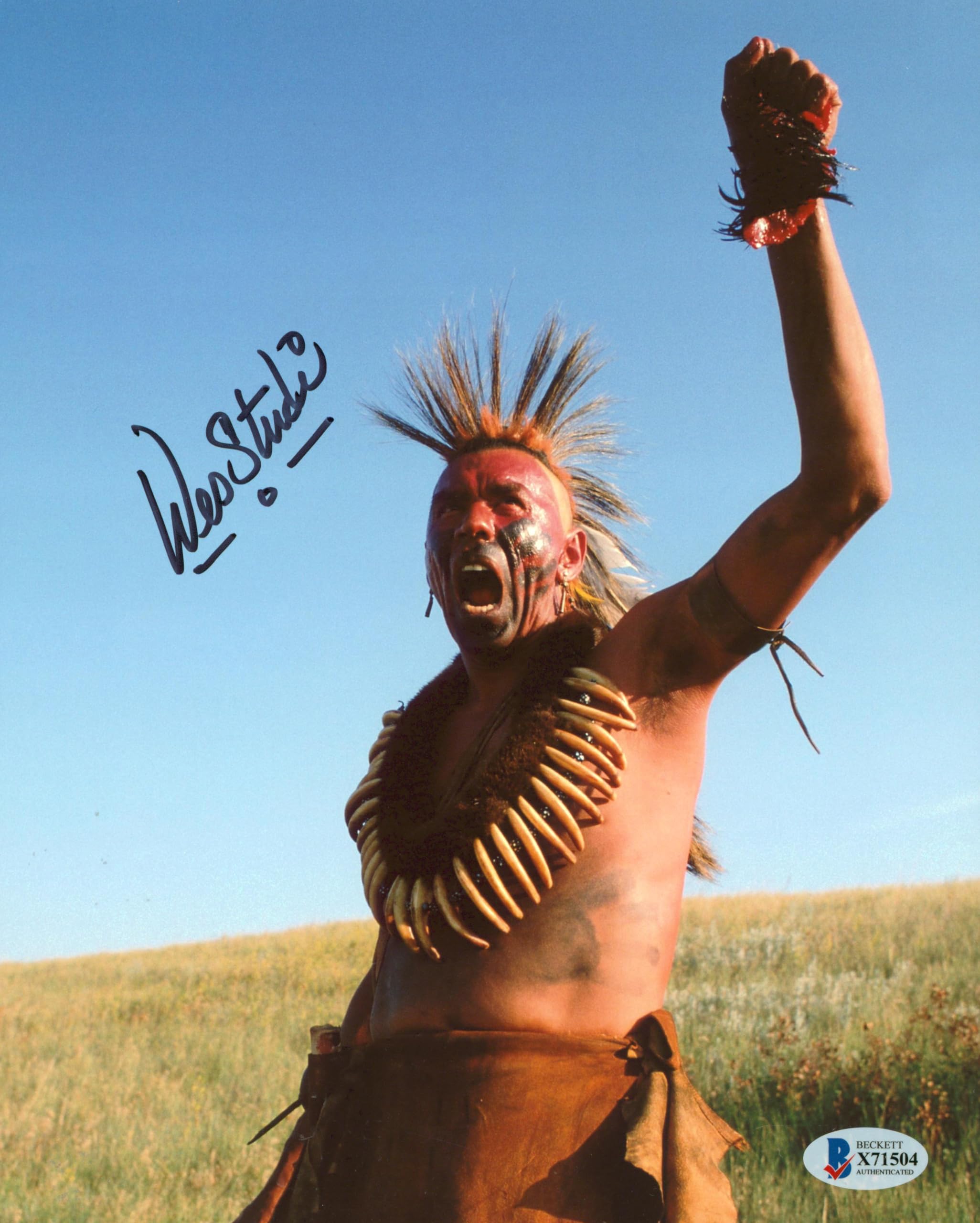 Wes Studi Dances with Wolves Authentic Signed 8x10 Photo Autographed BAS #X71504