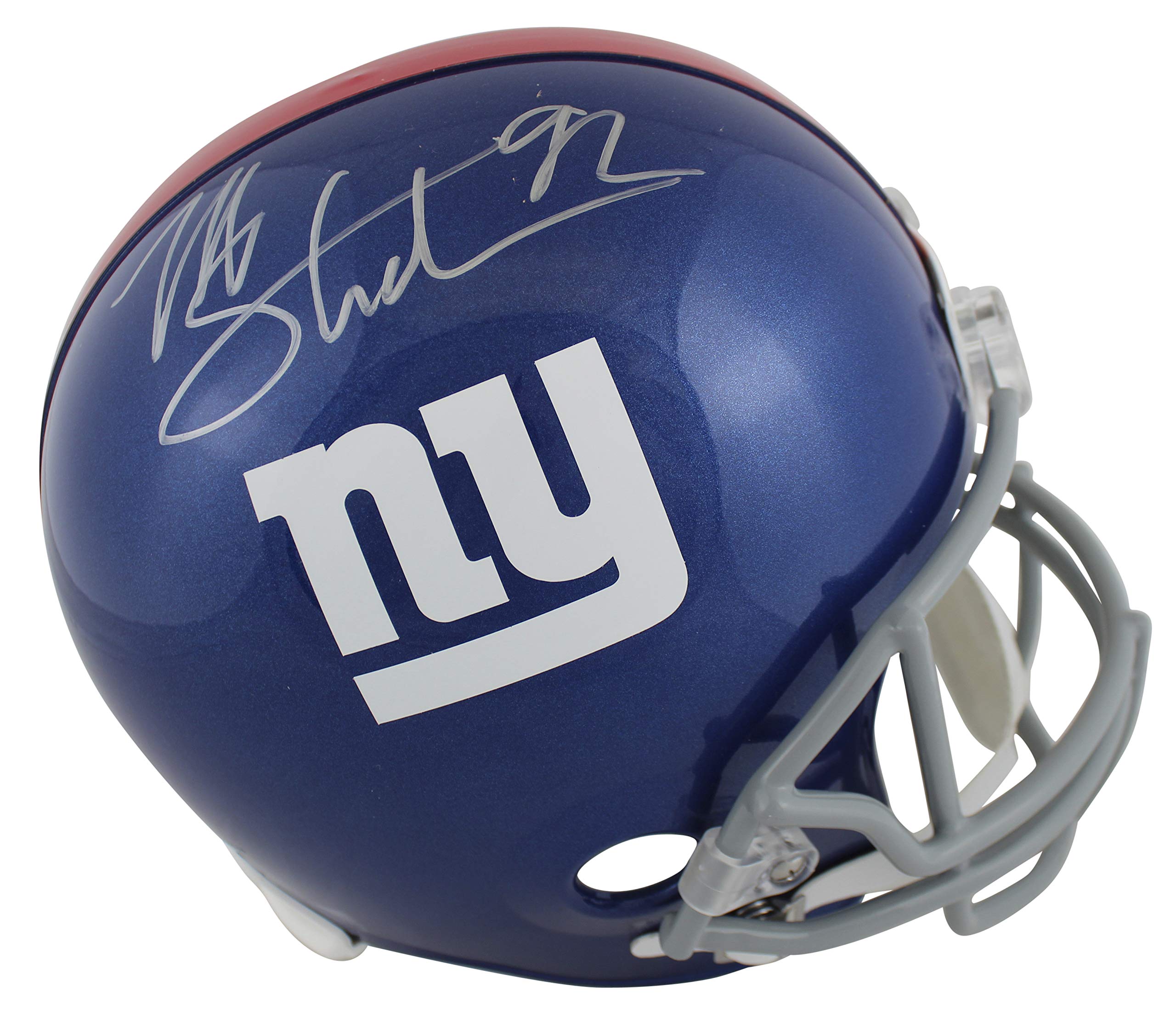 Giants Michael Strahan Authentic Signed Full Size Rep Helmet BAS Witnessed