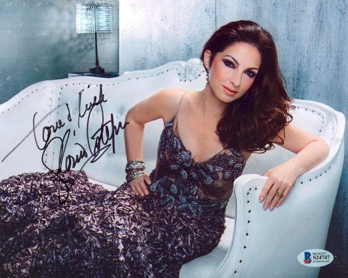 Gloria Estefan Miami Sound Machine "Love & Luck" Signed 8x10 Photo BAS #S24747