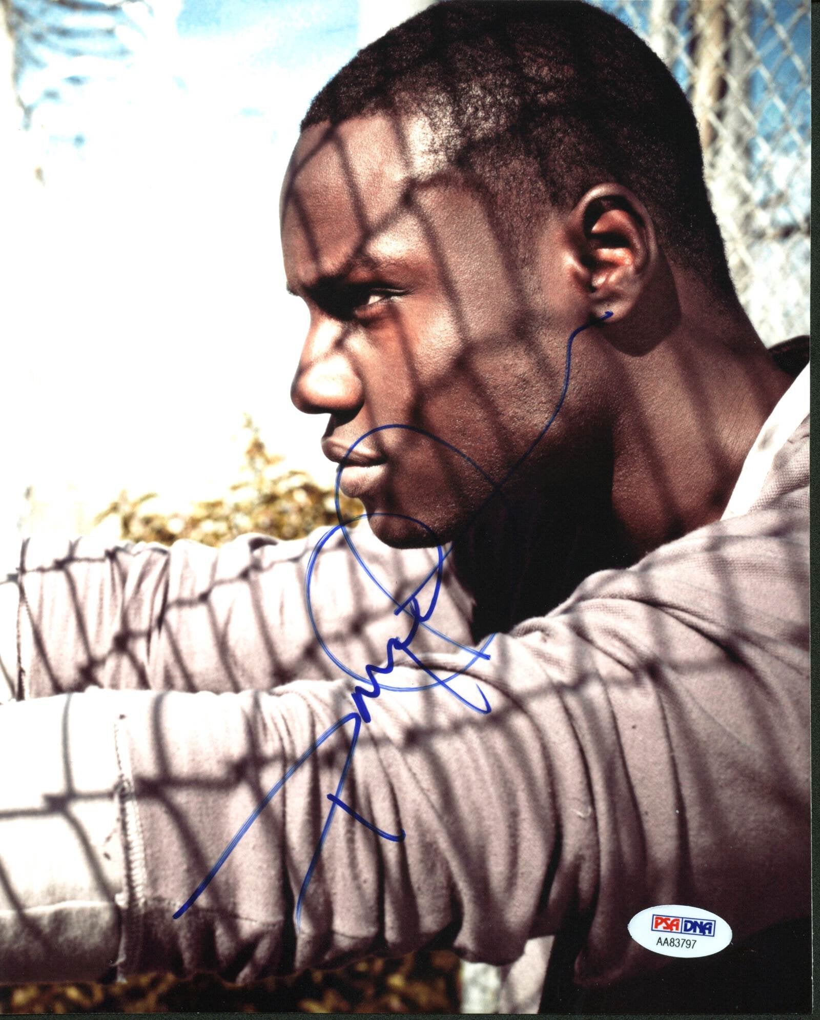 Dayo Okeniyi Shades of Blue Authentic Signed 8X10 Photo PSA/DNA #AA83797