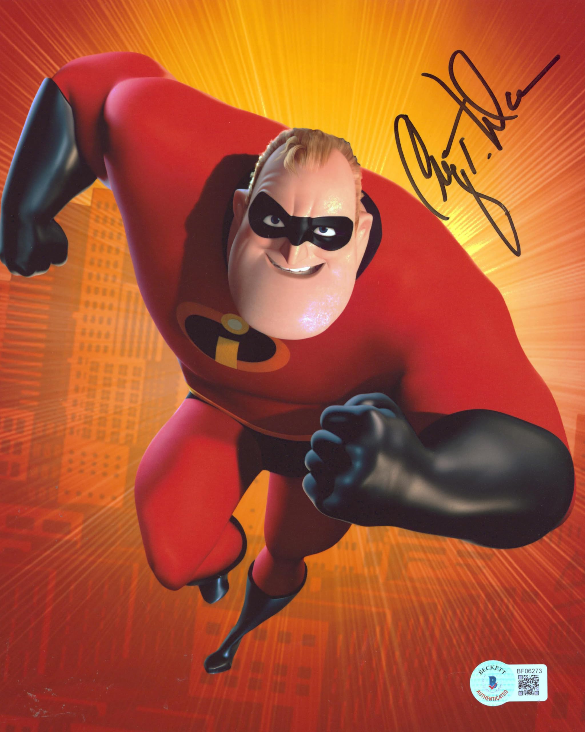 Craig T. Nelson The Incredibles Authentic Signed 8x10 Photo BAS #BF06273