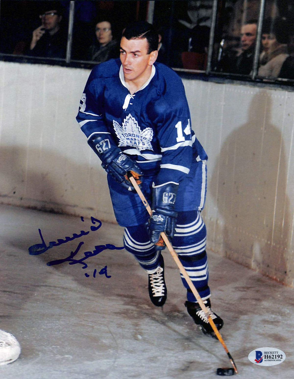 Maple Leafs Dave Keon Authentic Signed 8x10 Photo Autographed BAS #H62192