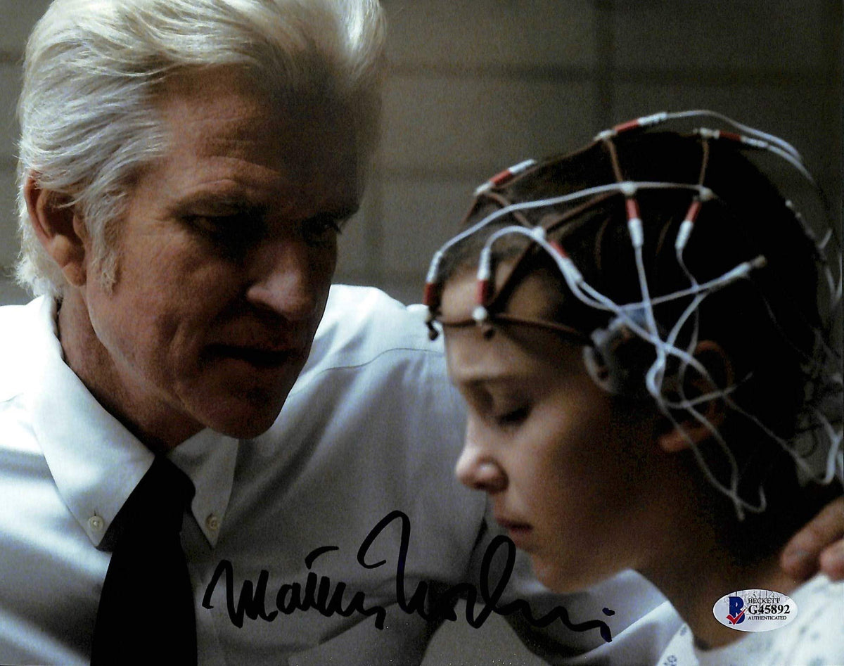 Matthew Modine Stranger Things Authentic Signed 8x10 Photo BAS #G45892