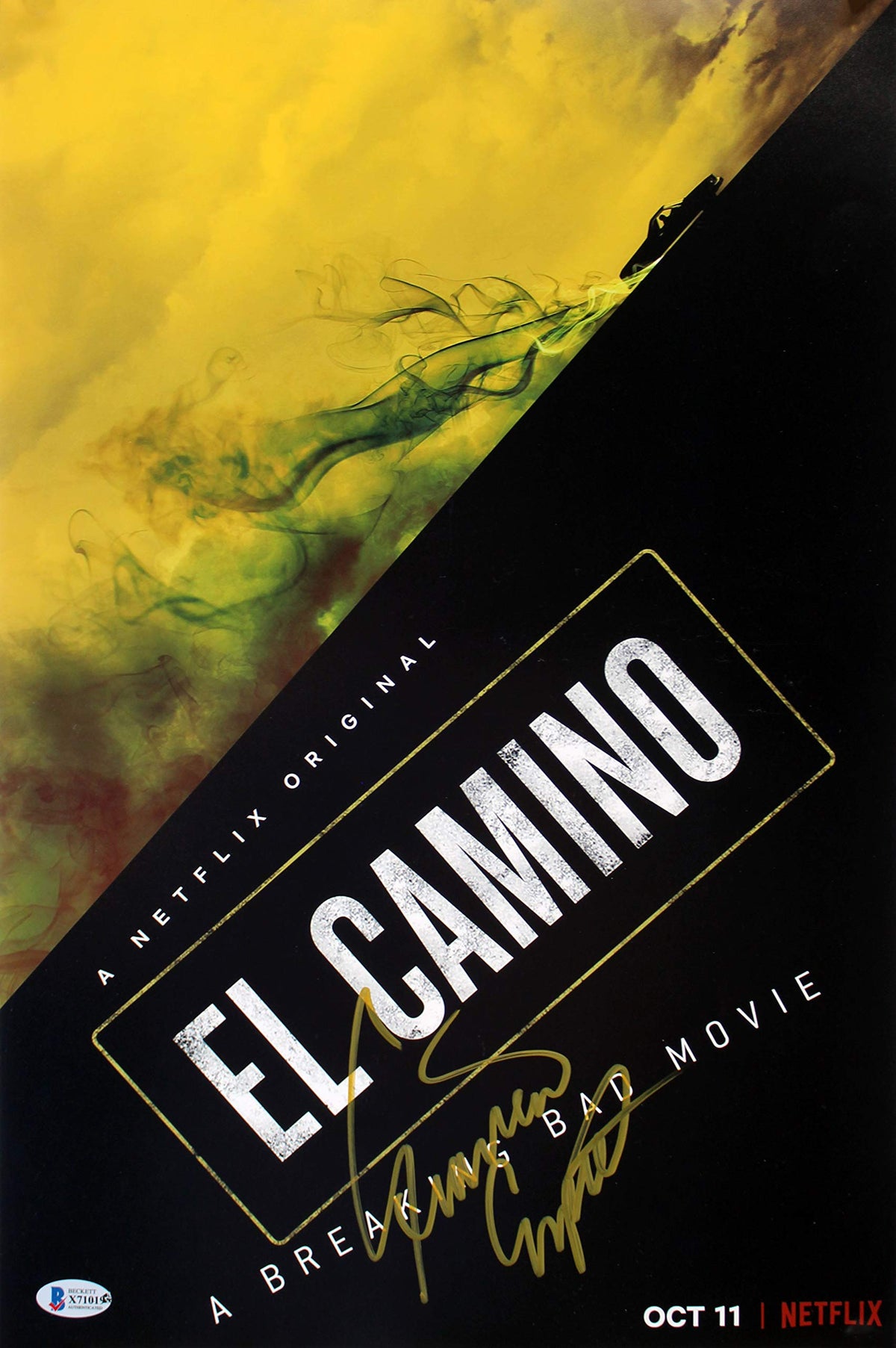 Giancarlo Esposito El Camino Signed 12x18 Photo Autographed BAS #X71019