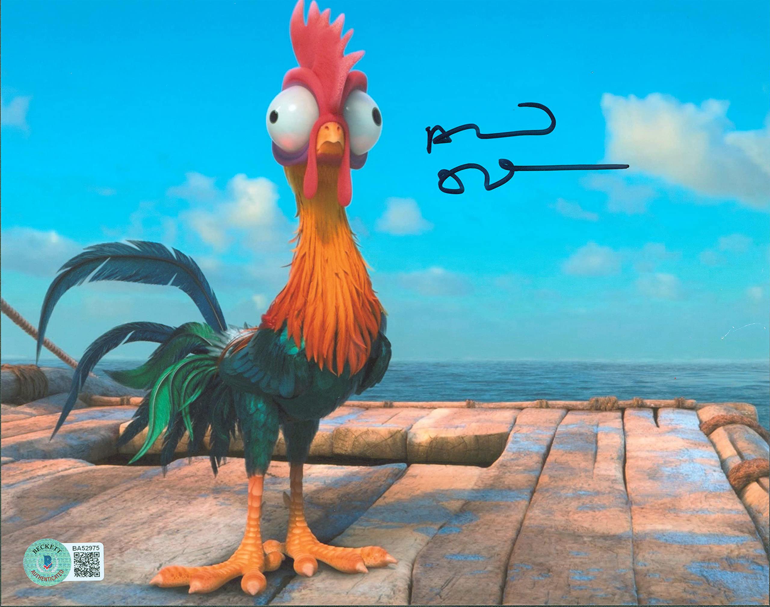 Alan Tudyk Moana Authentic Signed 8x10 Photo Autographed BAS #BA52975