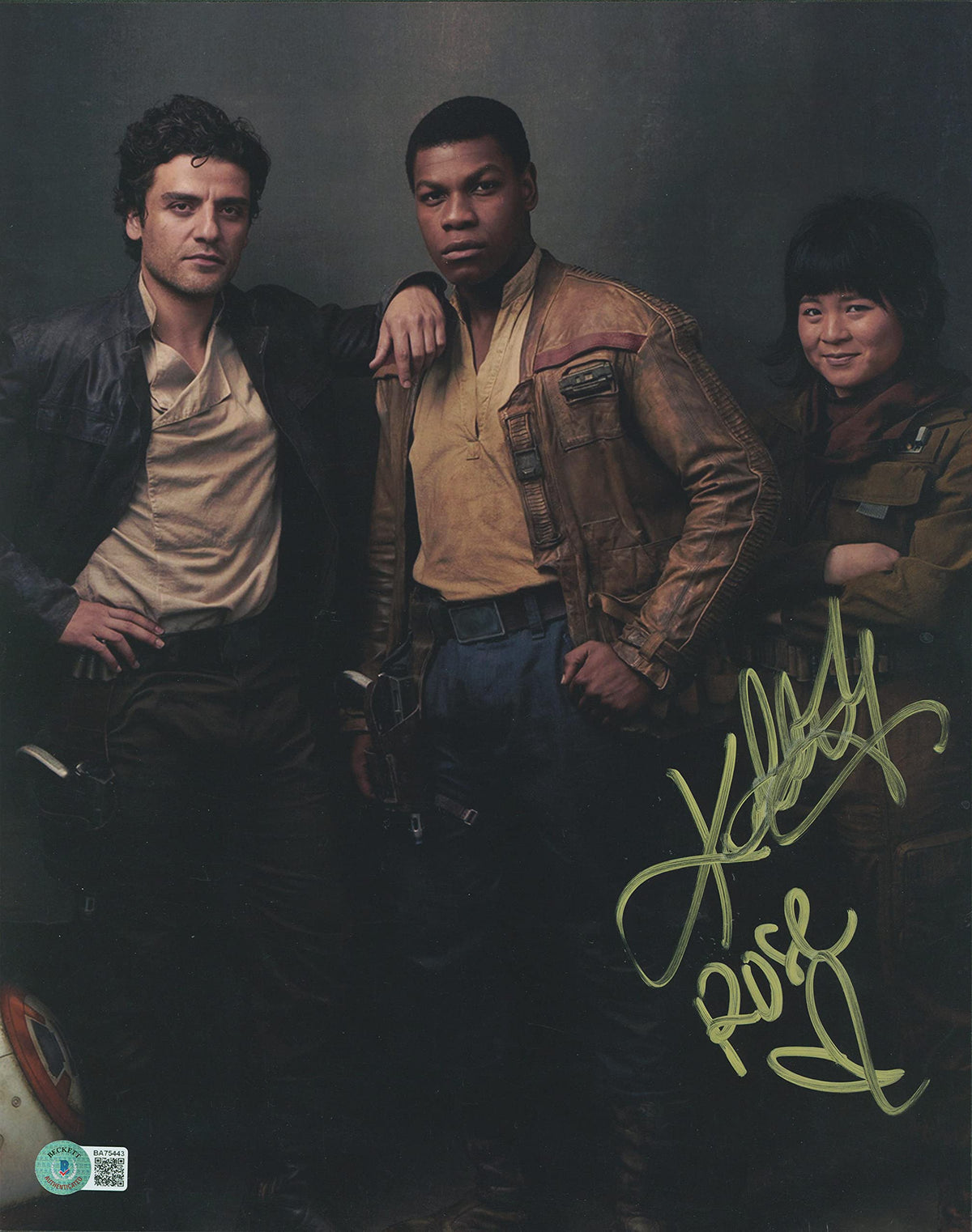 Kelly Marie Tran Star Wars The Last Jedi "Rose" Signed 11x14 Photo BAS #BA75443