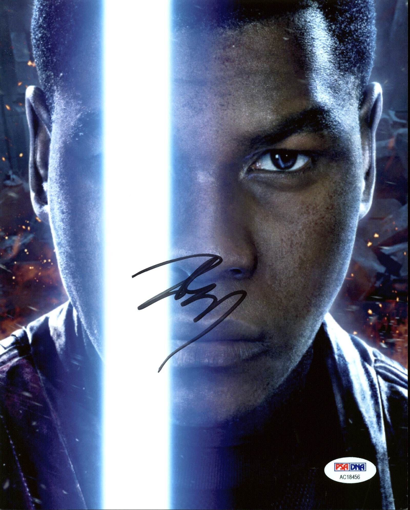 John Boyega Star Wars The Force Awakens Authentic Signed 8X10 Photo PSA #AC18456