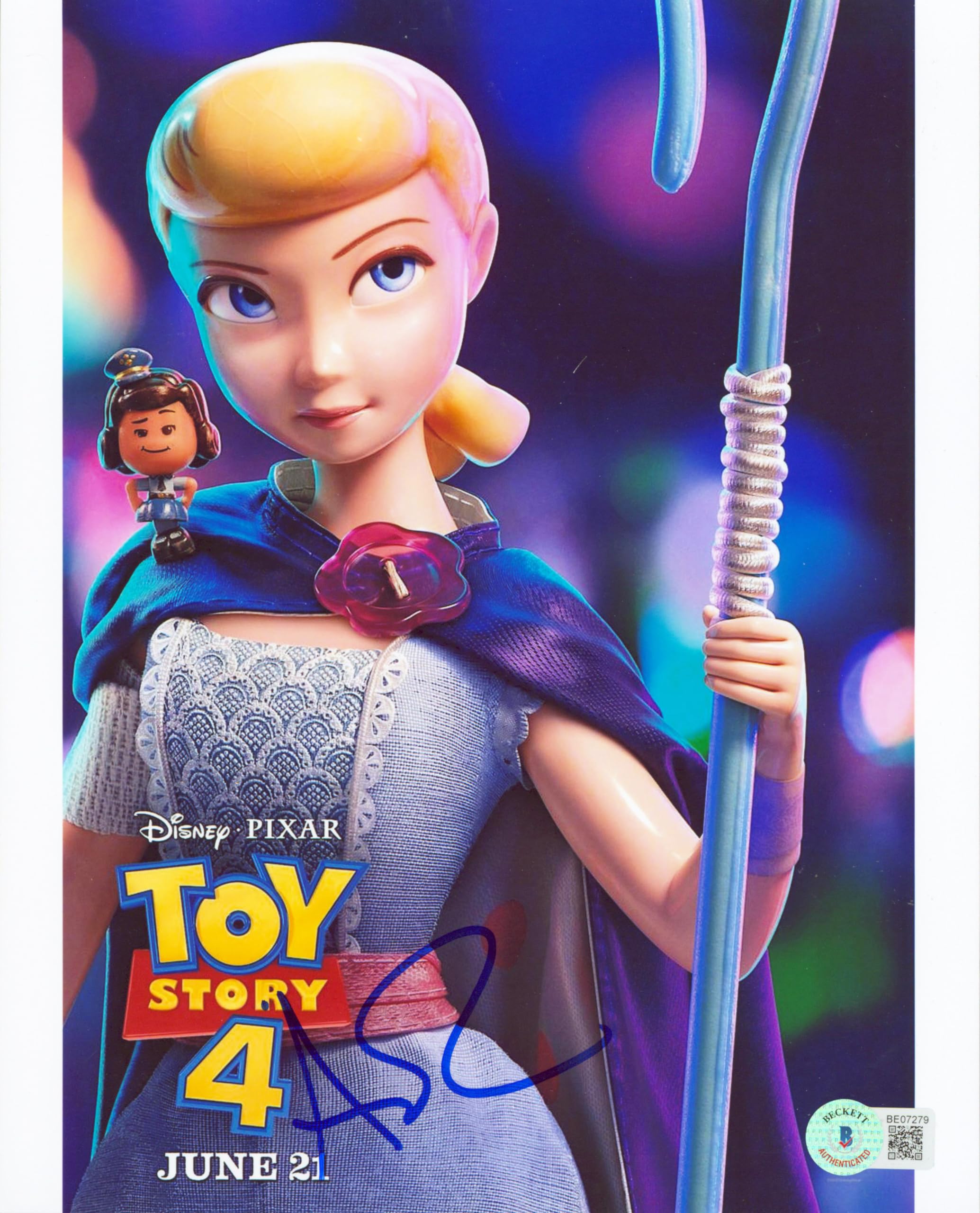 Annie Potts Toy Story 4 Authentic Signed 8x10 Photo Autographed BAS #BE07279