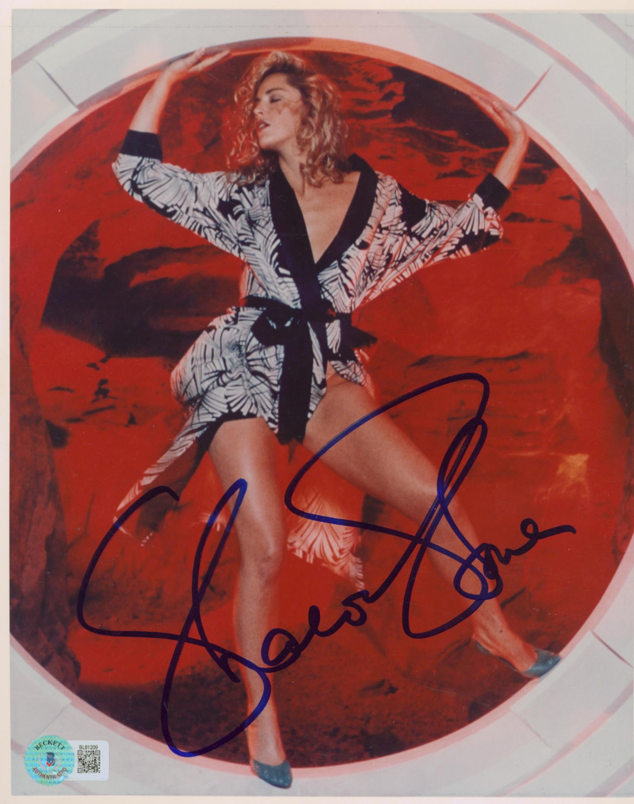 Sharon Stone Total Recall Authentic Signed 8x10 Photo Autographed BAS #BL81209