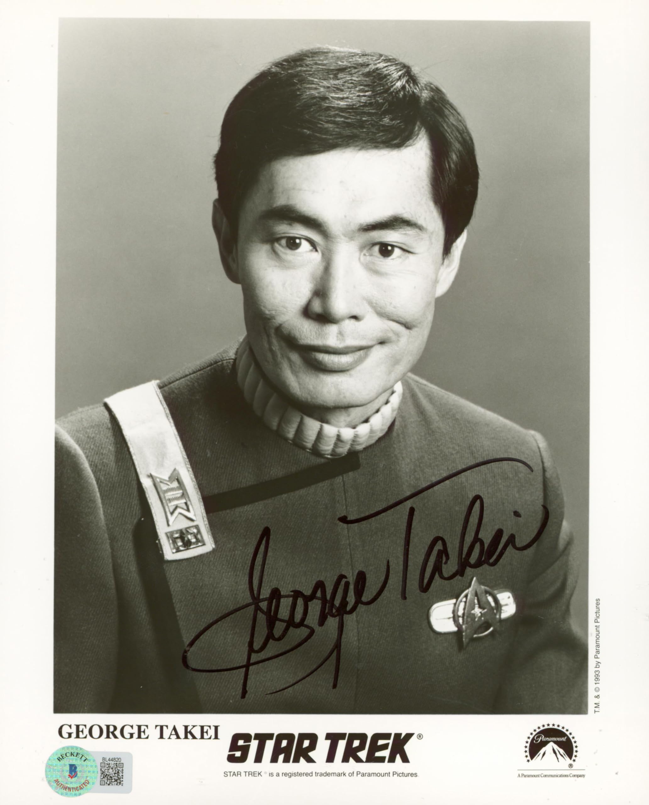 George Takei Star Trek Authentic Signed 8x10 Photo Autographed BAS #BL44820