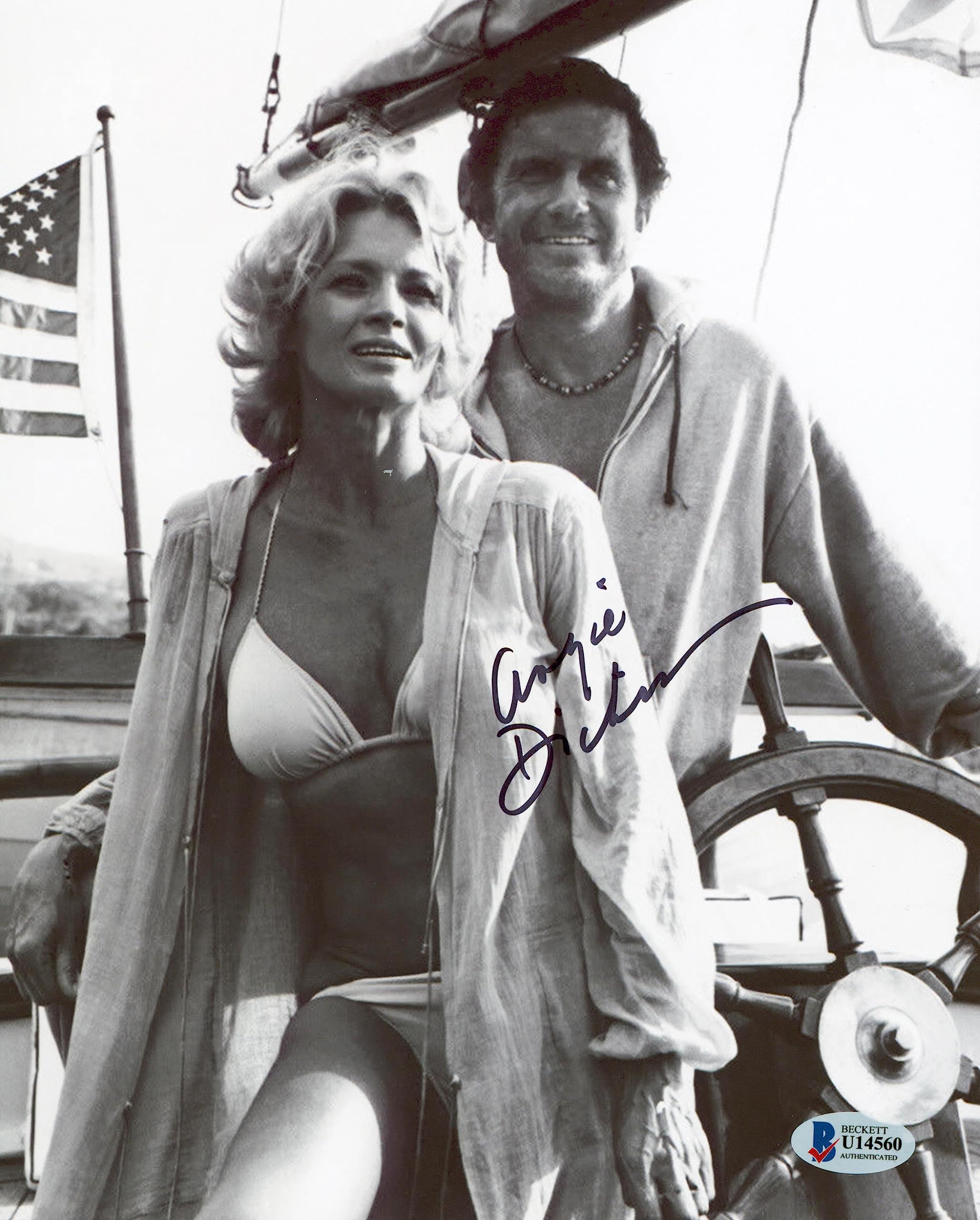 Angie Dickinson Overboard Authentic Signed 8x10 Black & White Photo BAS #U14560