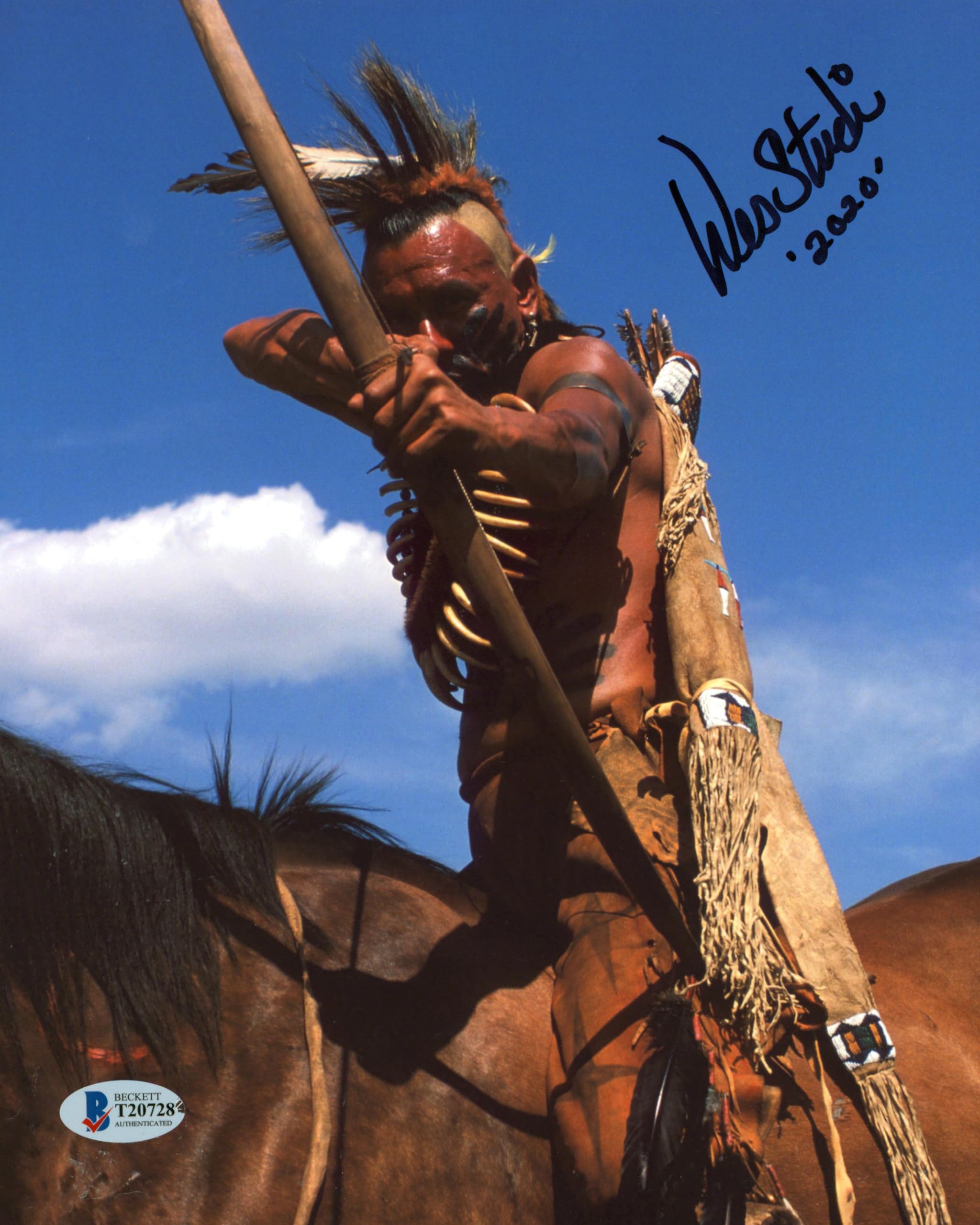 Wes Studi Dances with Wolves "2020" Authentic Signed 8x10 Photo BAS #T20728