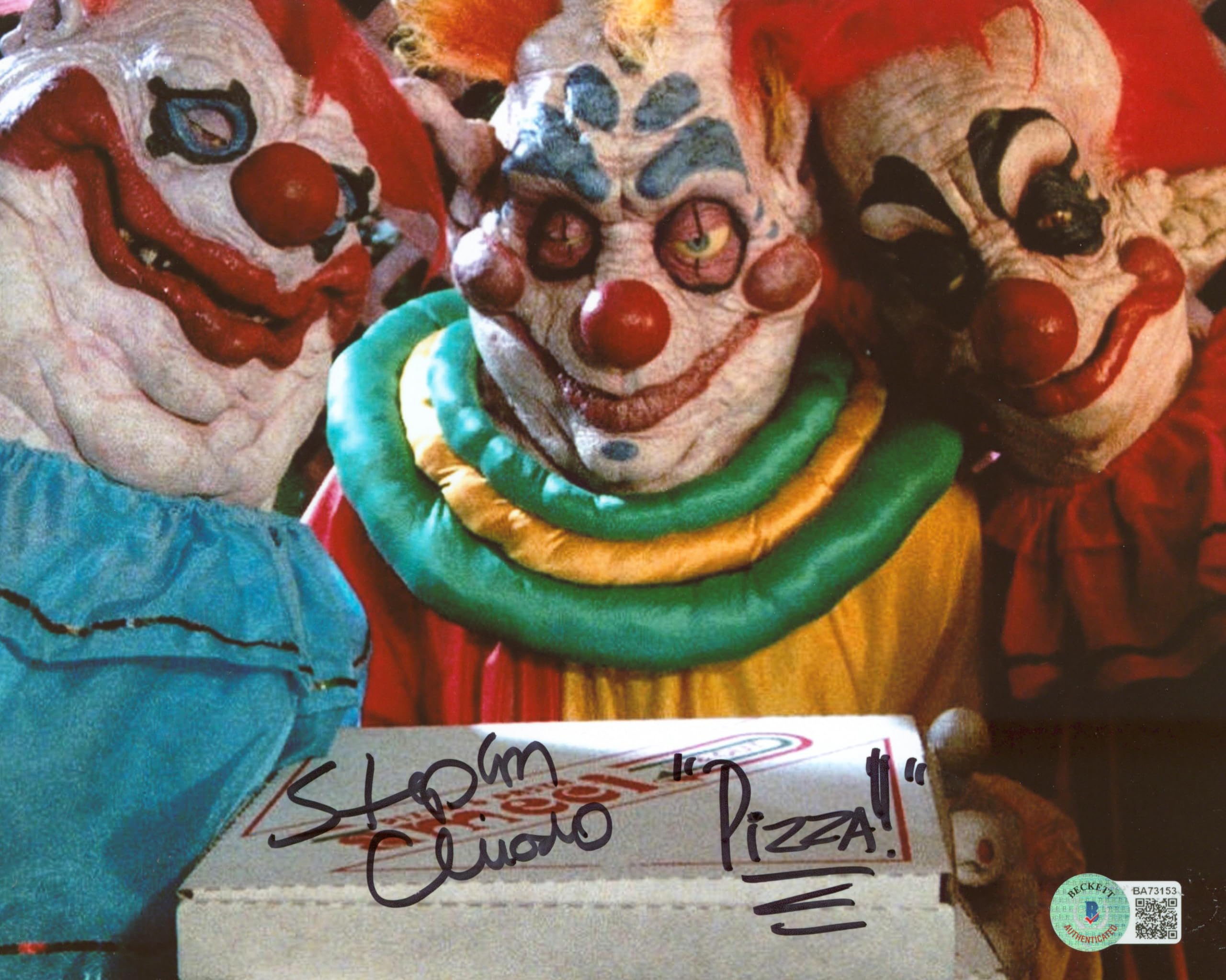Stephen Chiodo Killer Klowns From Outer Space Signed 8x10 Photo BAS #BA73153