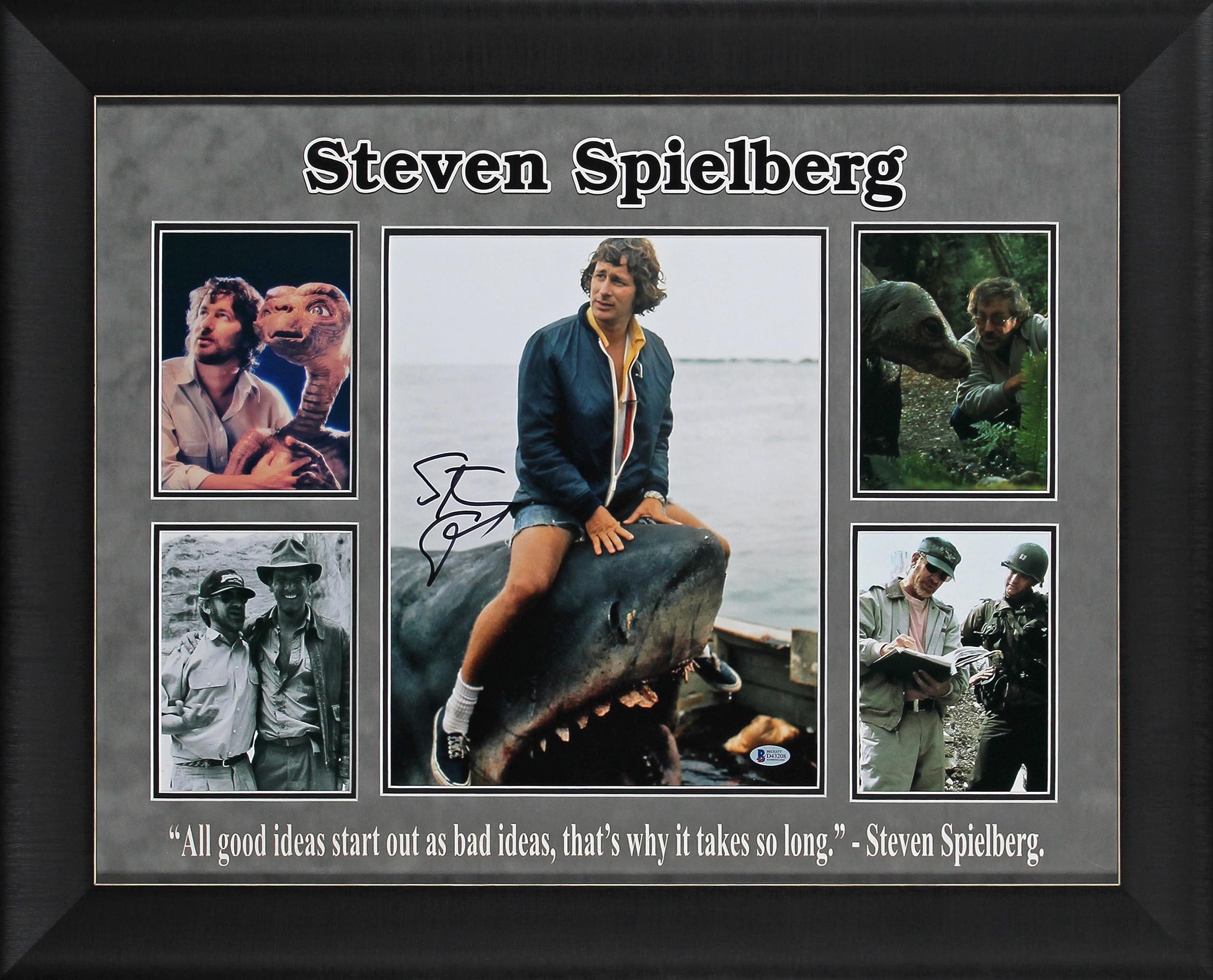 Jaws Steven Spielberg Authentic Signed 11x14 Framed Photo BAS #D43208