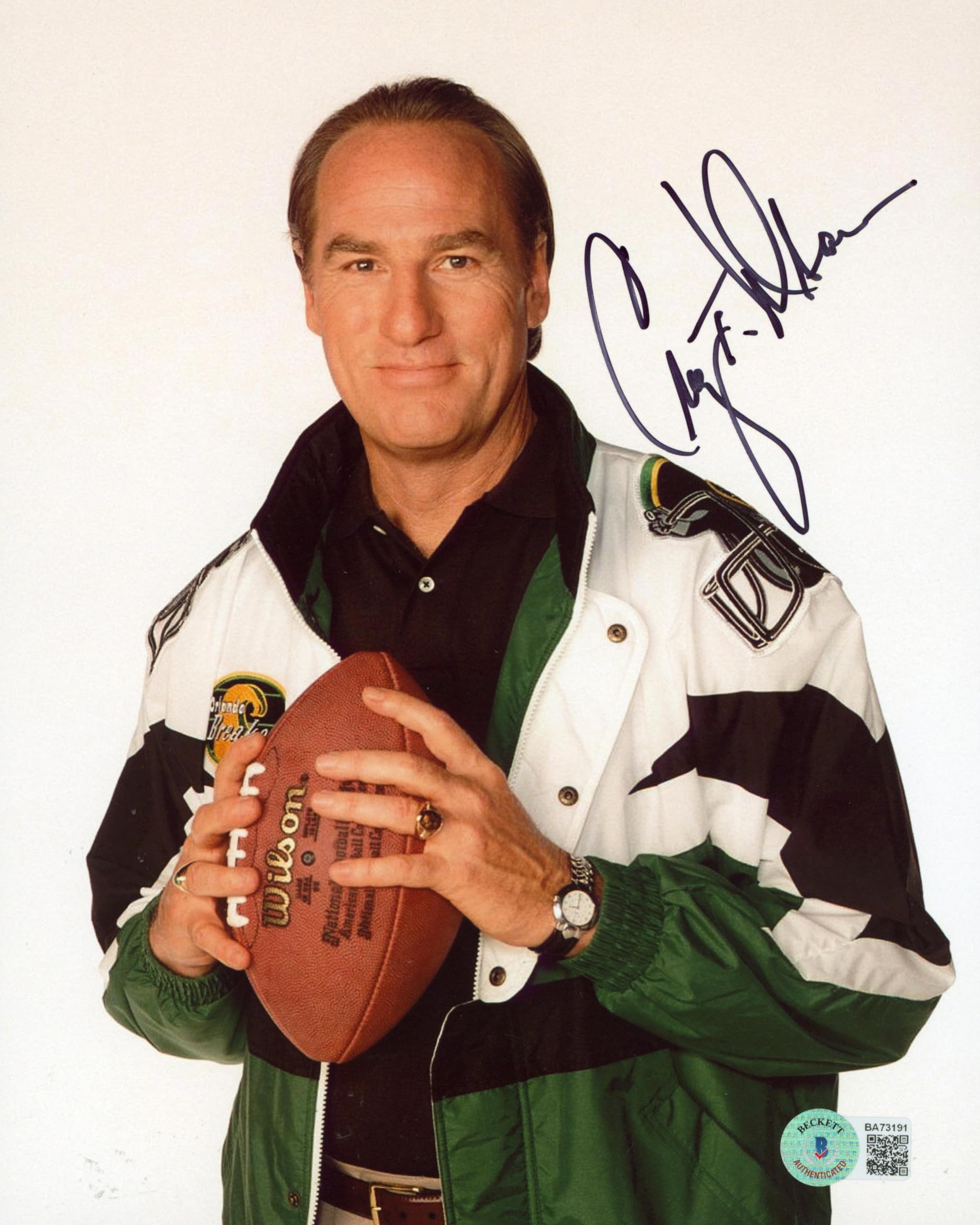 Craig T. Nelson Coach Authentic Signed 8x10 Photo Autographed BAS #BA73191