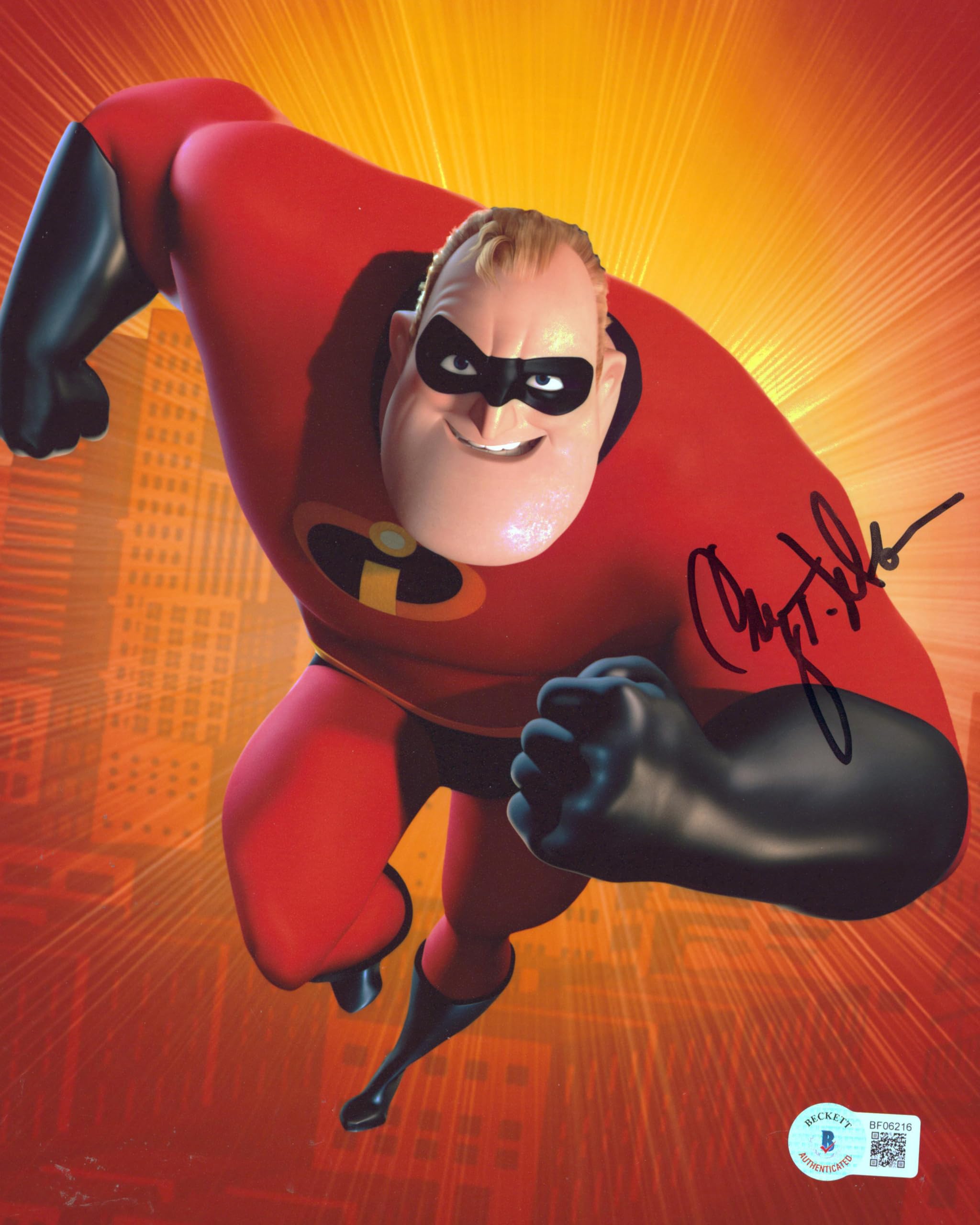 Craig T. Nelson The Incredibles Authentic Signed 8x10 Photo BAS #BF06216