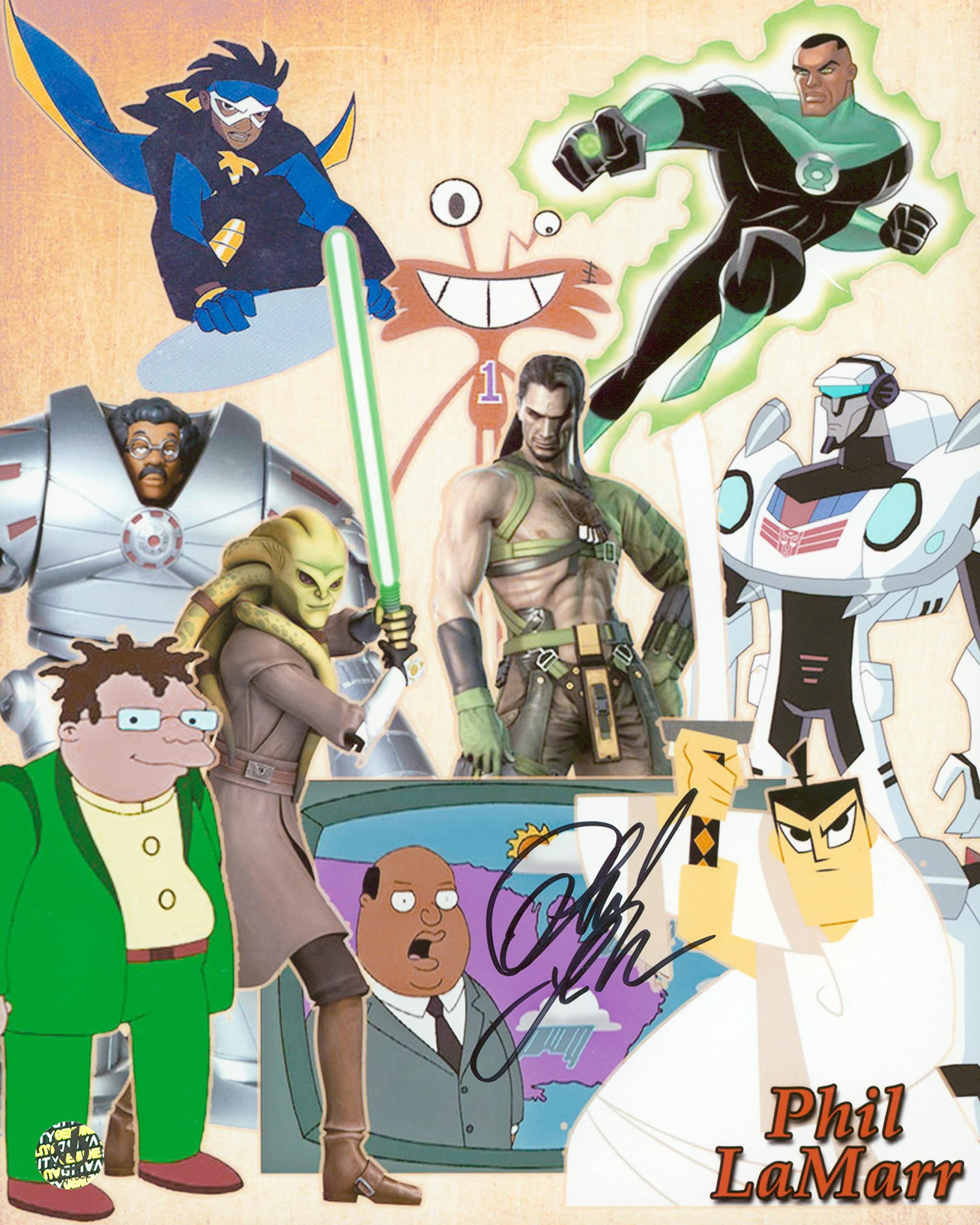 Phil LaMarr Family Guy Authentic Signed 8x10 Photo Autographed Wizard World 2