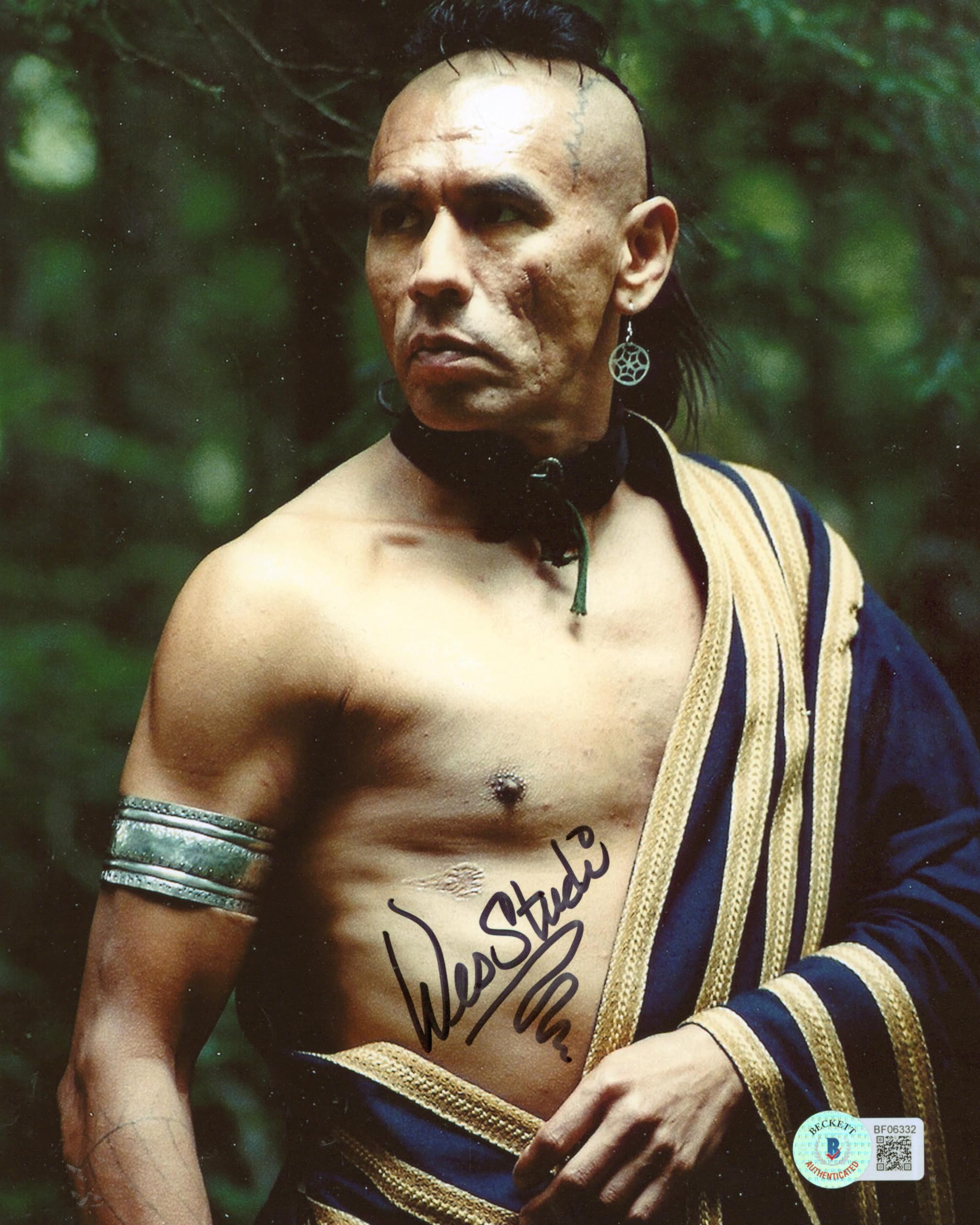 Wes Studi The Last of the Mohicans Authentic Signed 8x10 Photo BAS #BF06332