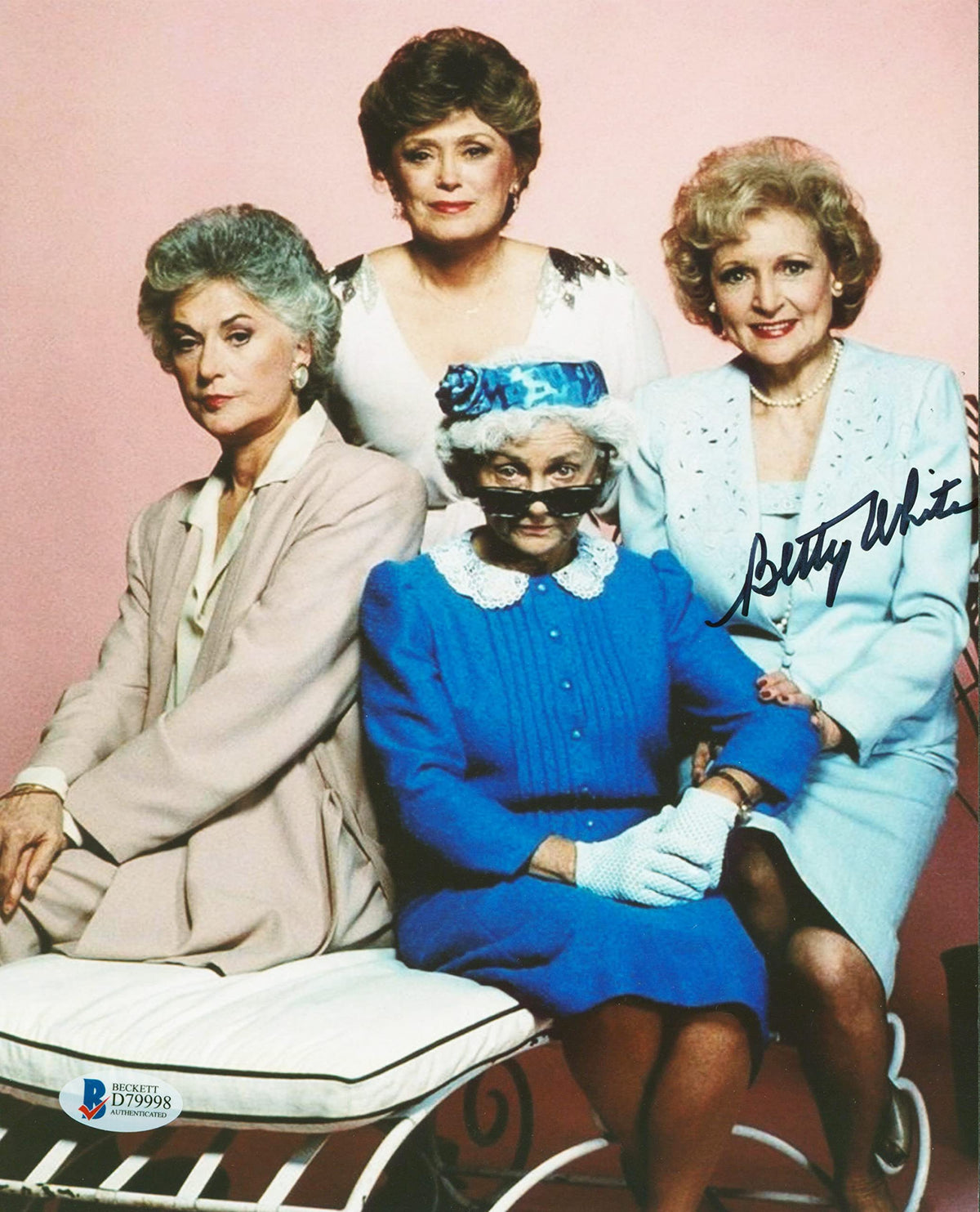 Betty White The Golden Girls Authentic Signed 8x10 Photo Autographed BAS #D79998