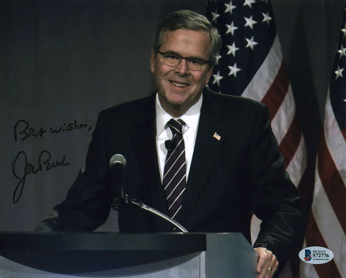 Jeb Bush "Best Wishes" Authentic Signed 8x10 Photo Autographed BAS #S72776