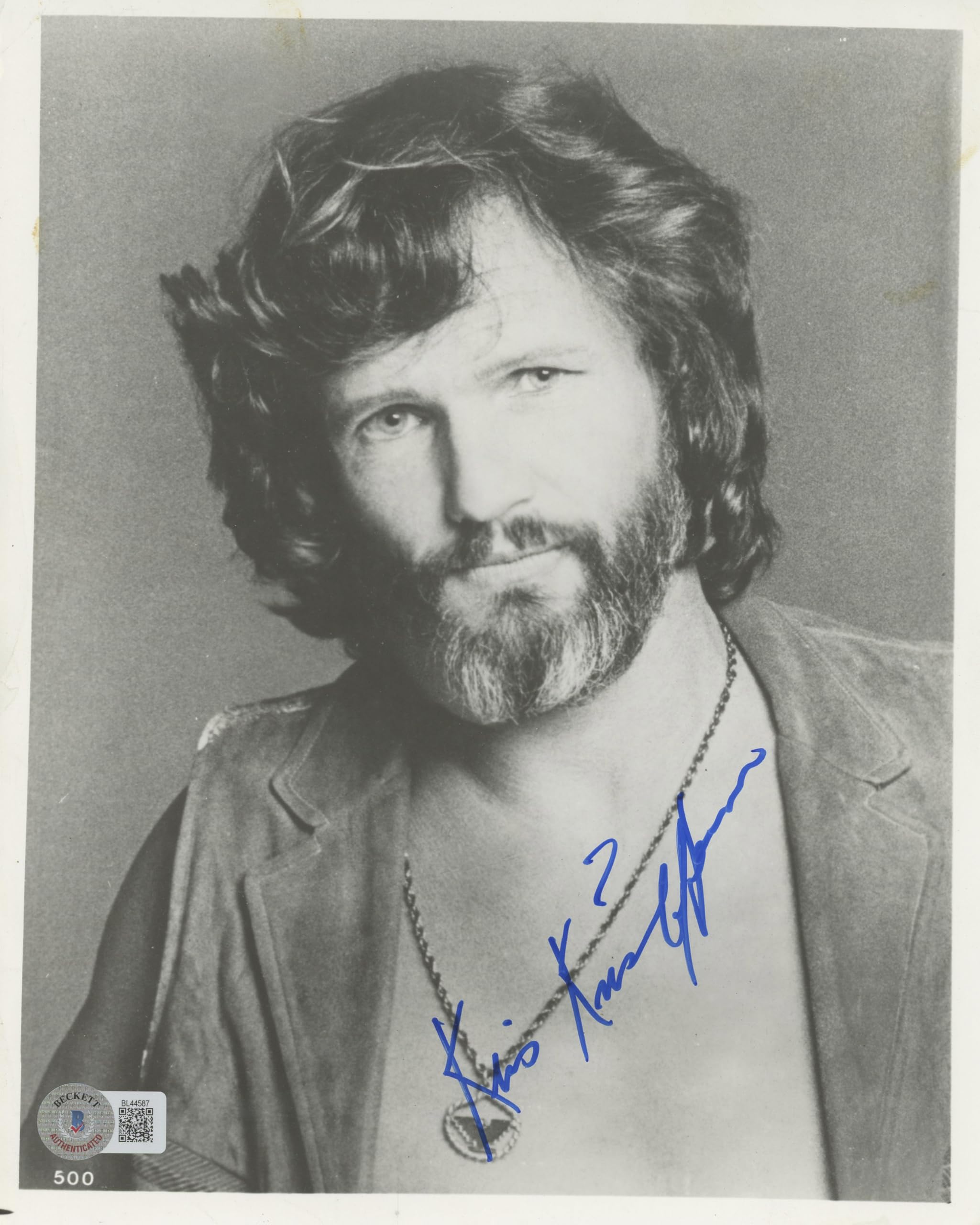 Kris Kristofferson Blade Authentic Signed 8x10 Photo Autographed BAS #BL44587
