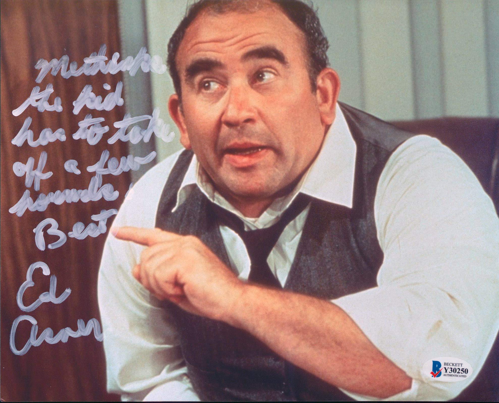 Ed Asner Lou Grant Authentic Signed 8x10 Photo Autographed BAS #Y30250