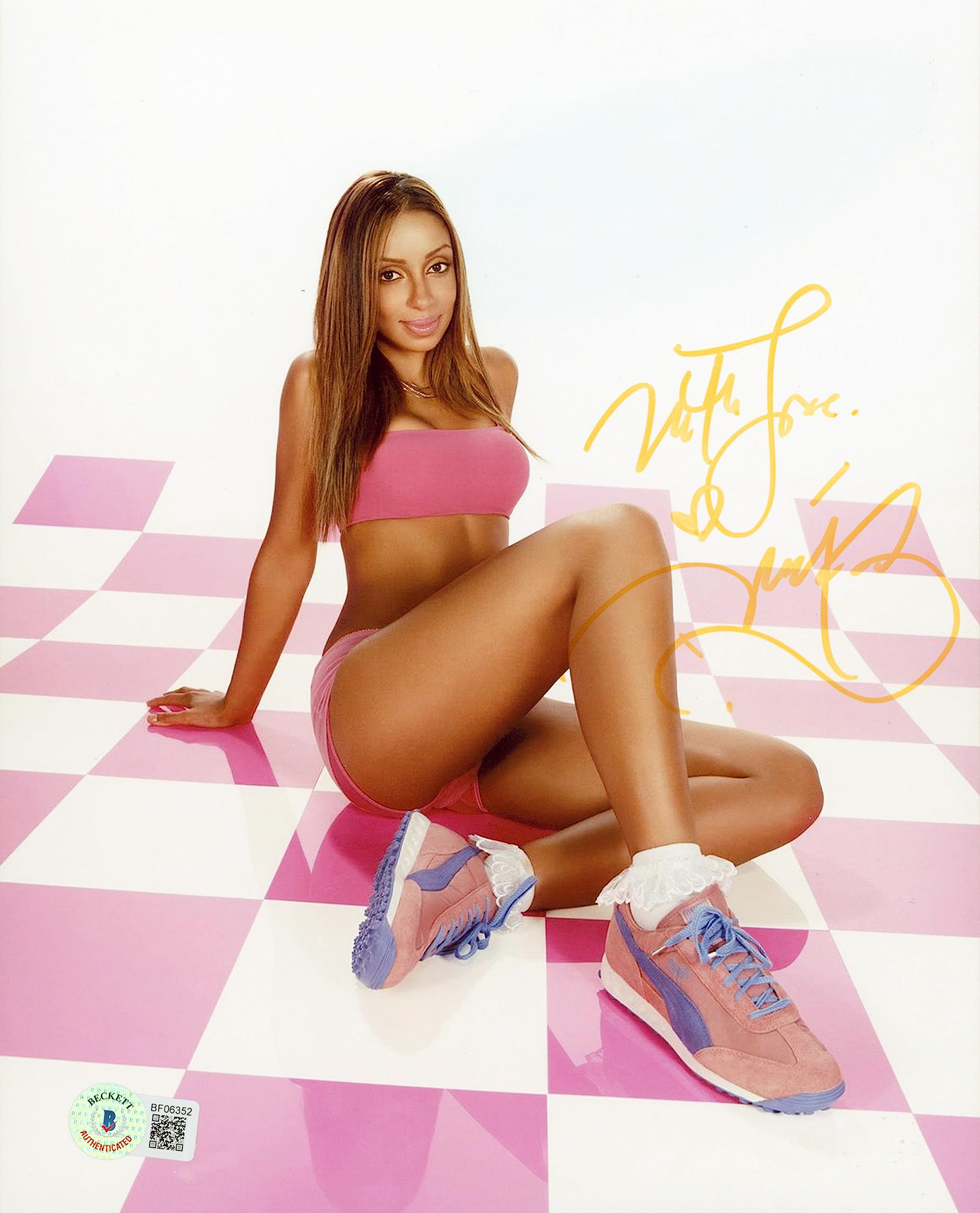 Mya Harrison "With Love" Authentic Signed 8x10 Sexy Photo BAS #BF06352