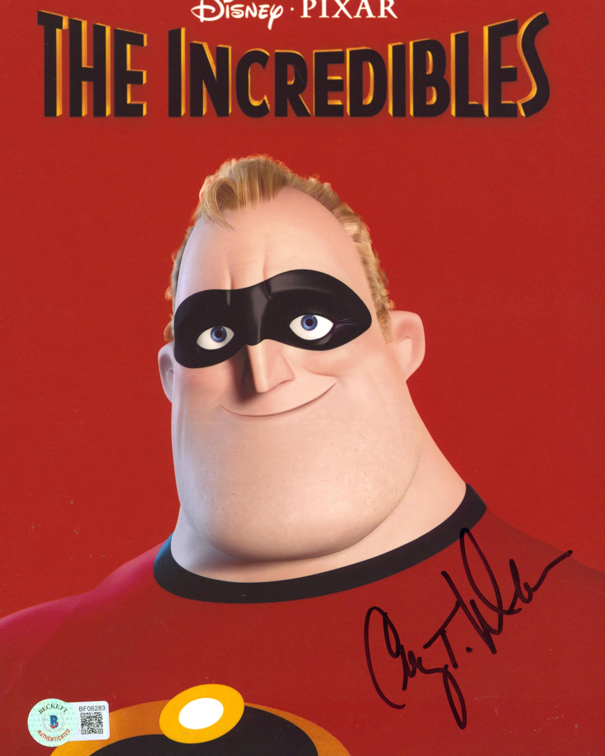 Craig T. Nelson The Incredibles Authentic Signed 8x10 Photo BAS #BF06283
