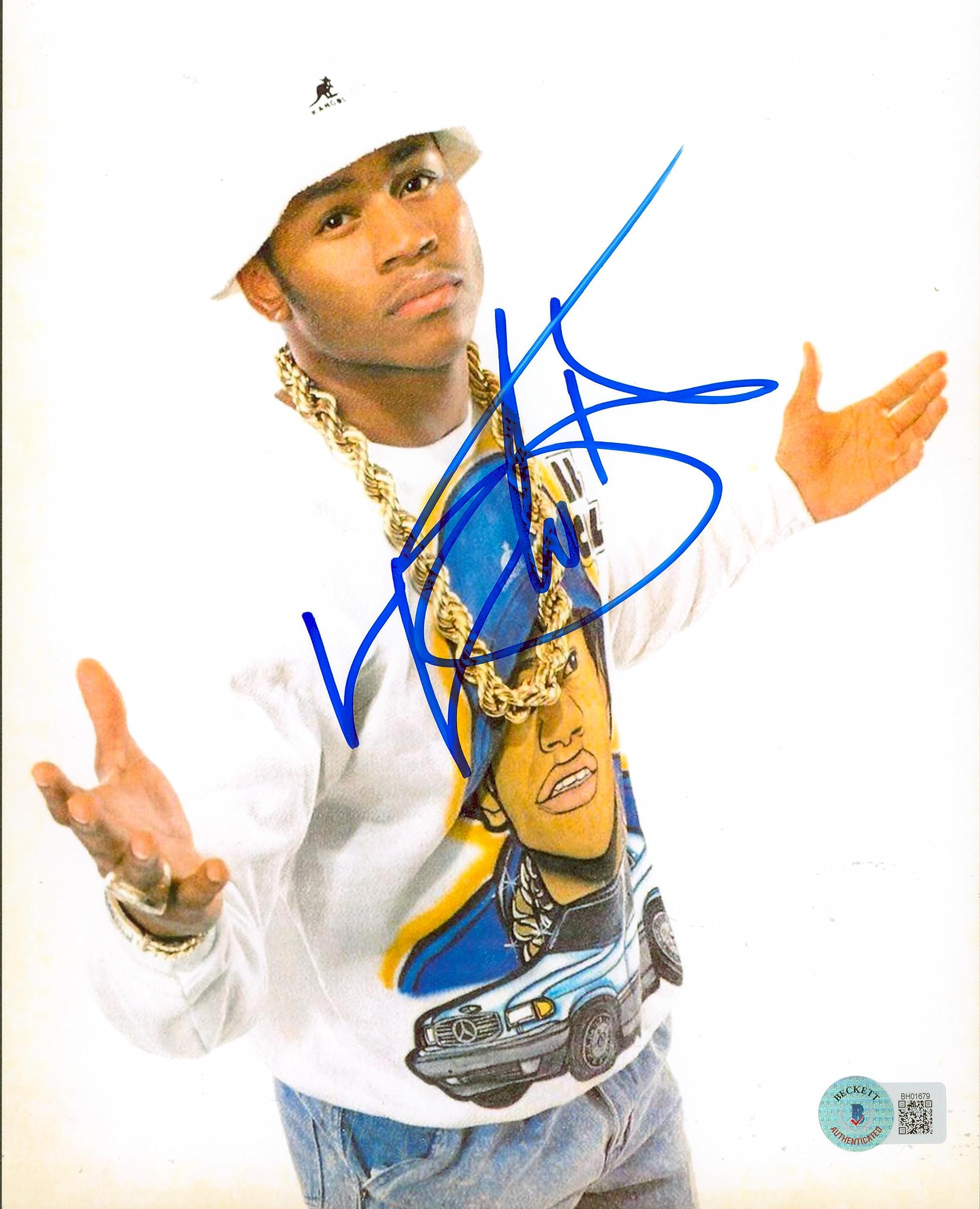 L.L. Cool J Rapper Authentic Signed 8x10 Photo Autographed BAS #BH01679