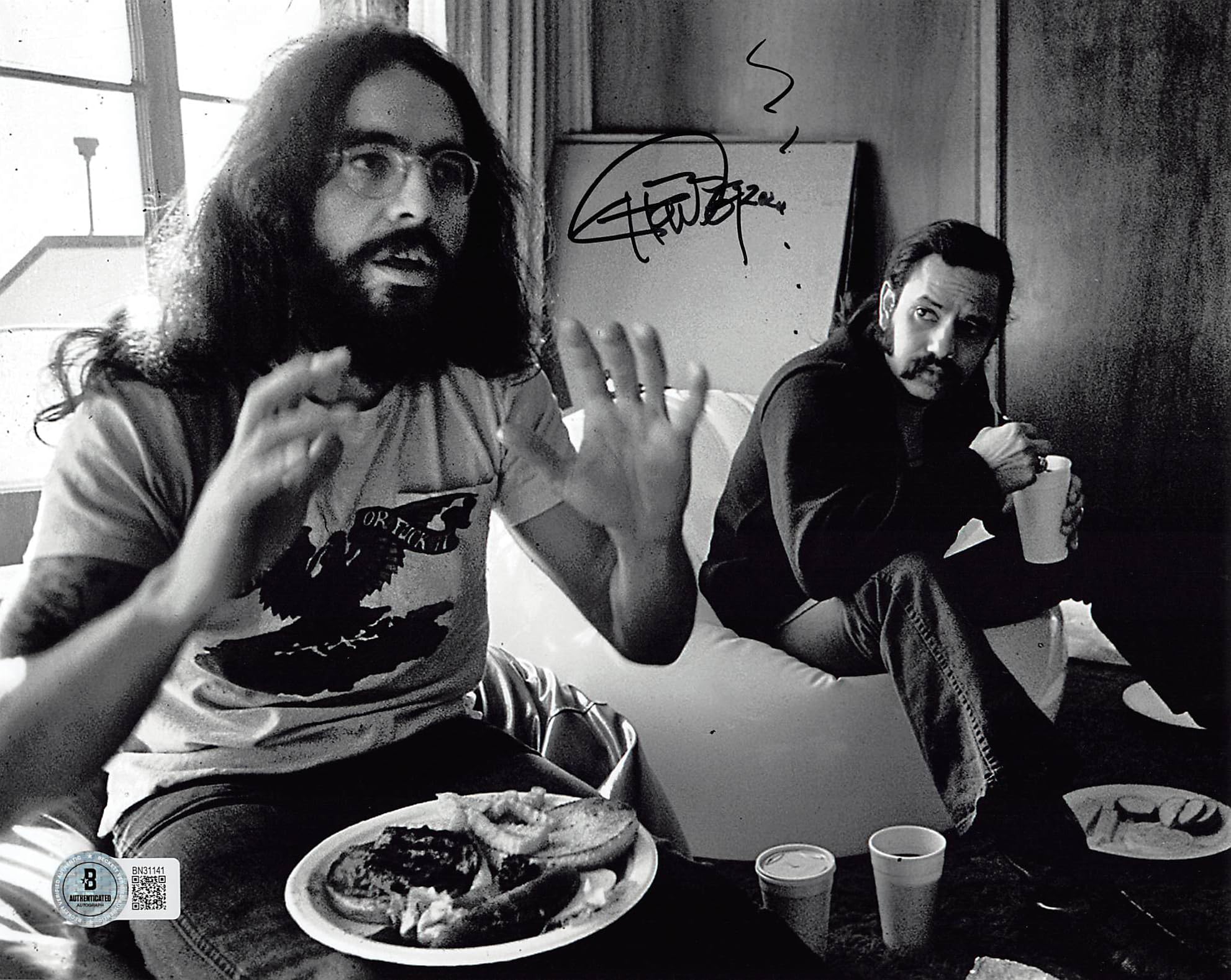 Tommy Chong Cheech & Chong Signed 8x10 Horizontal Photo w/ Black Sig BAS 5