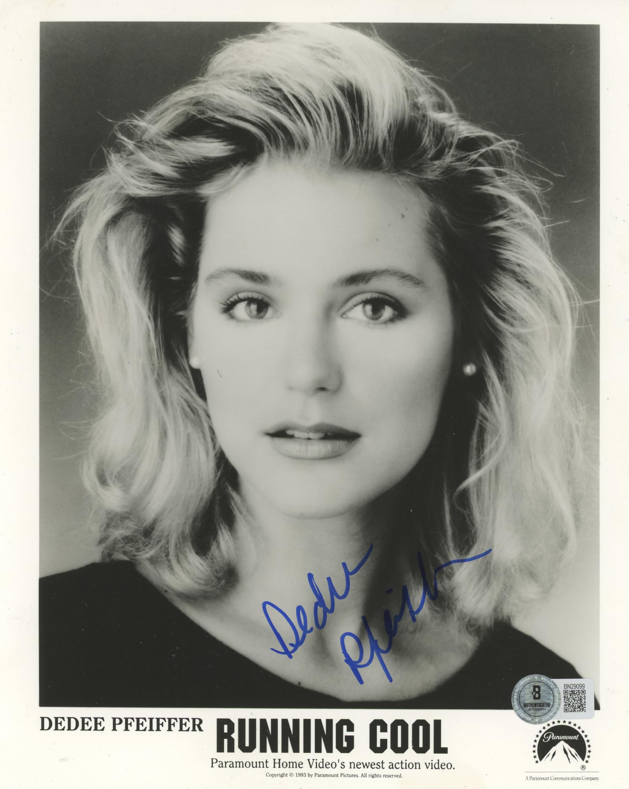 Dedee Pfeiffer Running Cool Authentic Signed 8x10 Photo Autographed BAS #BN29099