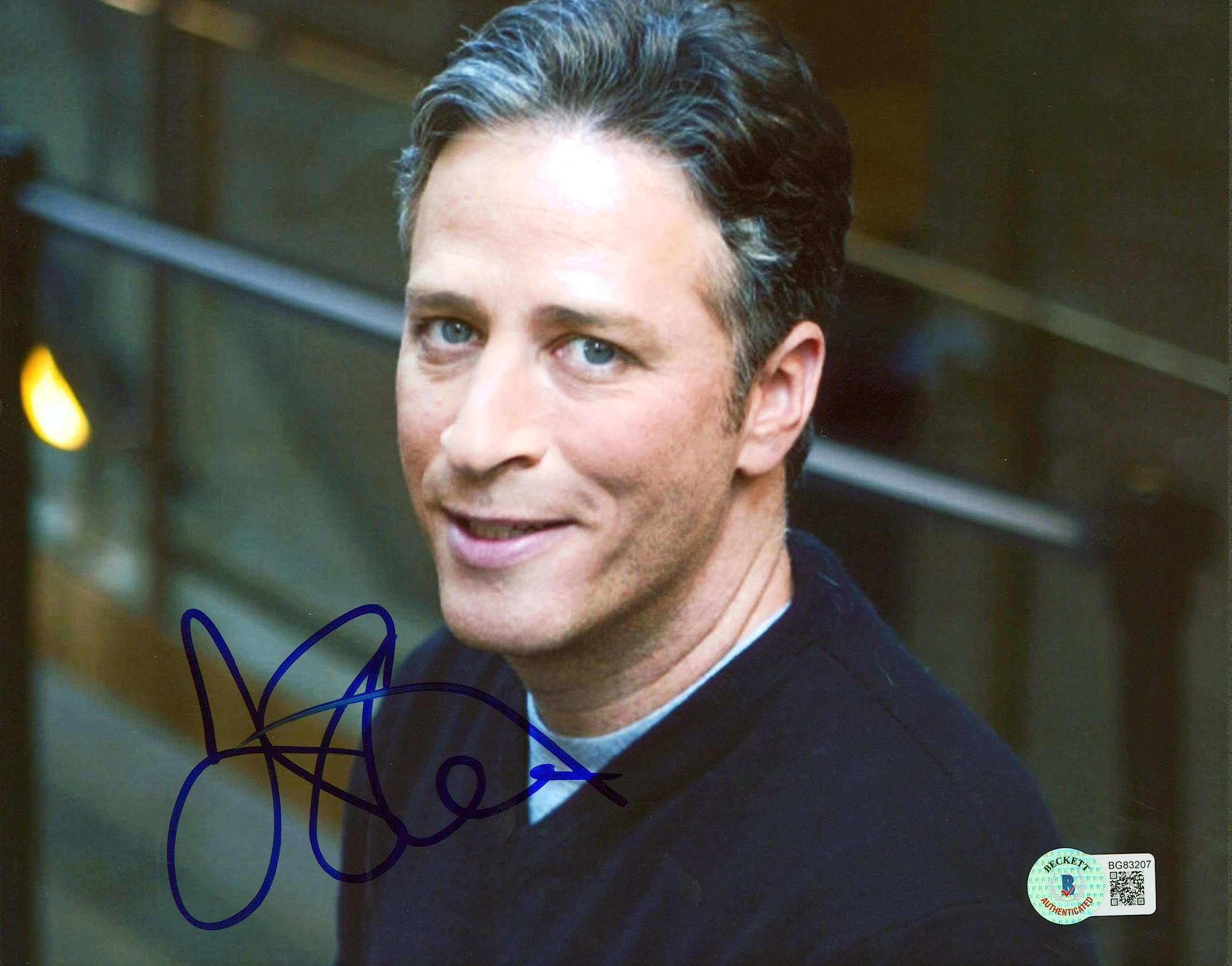 John Stewart The Daily Show Authentic Signed 8x10 Photo Autographed BAS #BG83207
