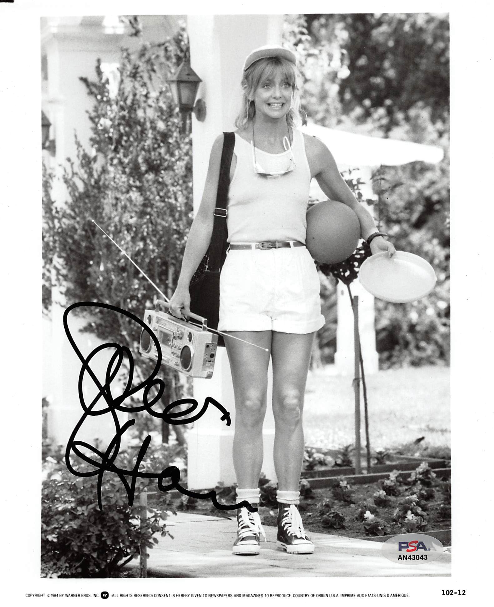 Goldie Hawn Overboard Authentic Signed 8x10 Photo Autographed PSA/DNA #AN43043