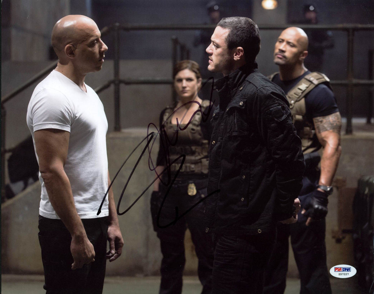 Vin Diesel & Luke Evans Fast & Furious 6 Signed 11X14 Photo PSA/DNA #Z57227