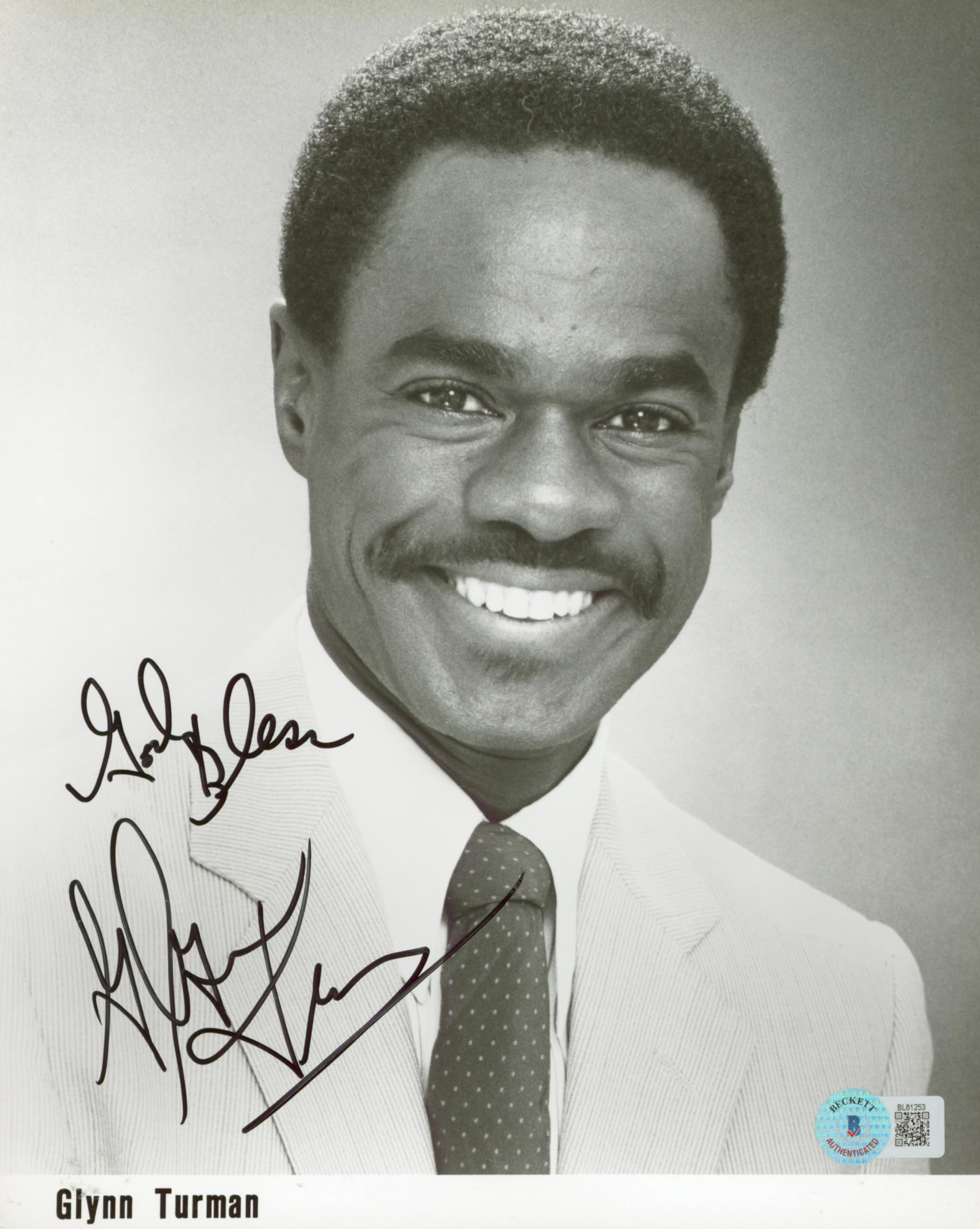 Glynn Turman Cooley High "God Bless" Authentic Signed 8x10 Photo BAS #BL81253