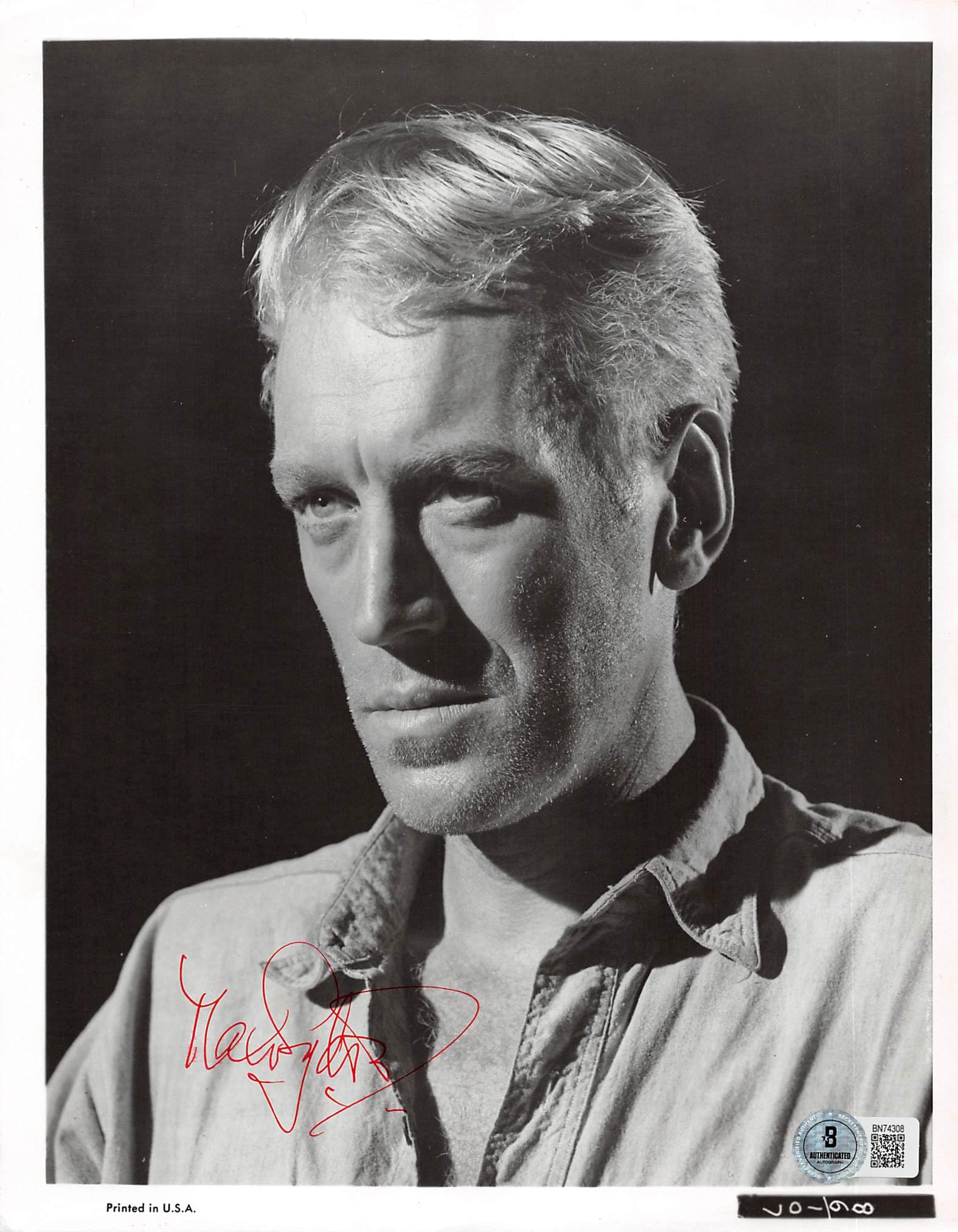 Max Von Sydow Actor Authentic Signed 8x10 Photo Autographed BAS #BN74308
